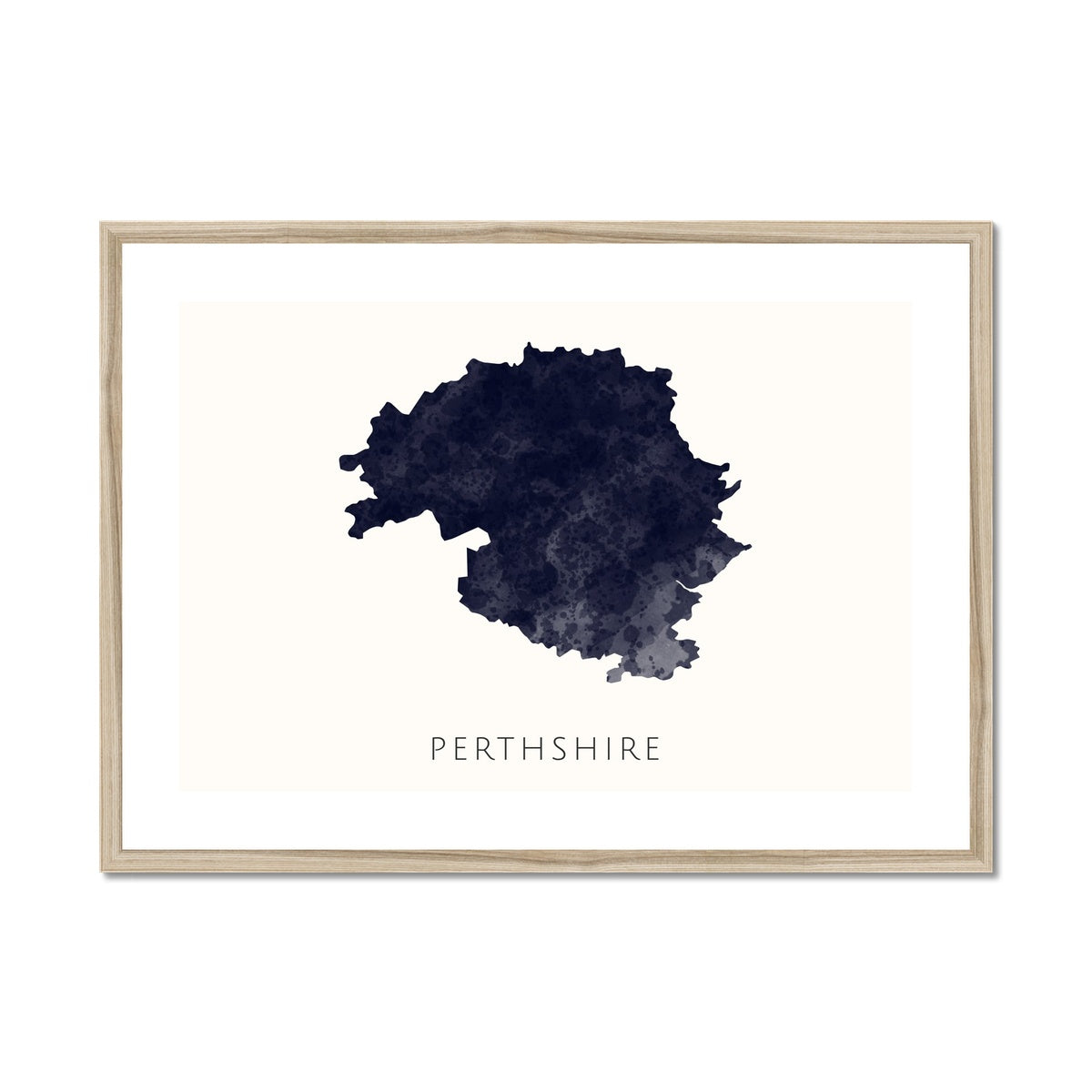 Perthshire - Framed & Mounted Map