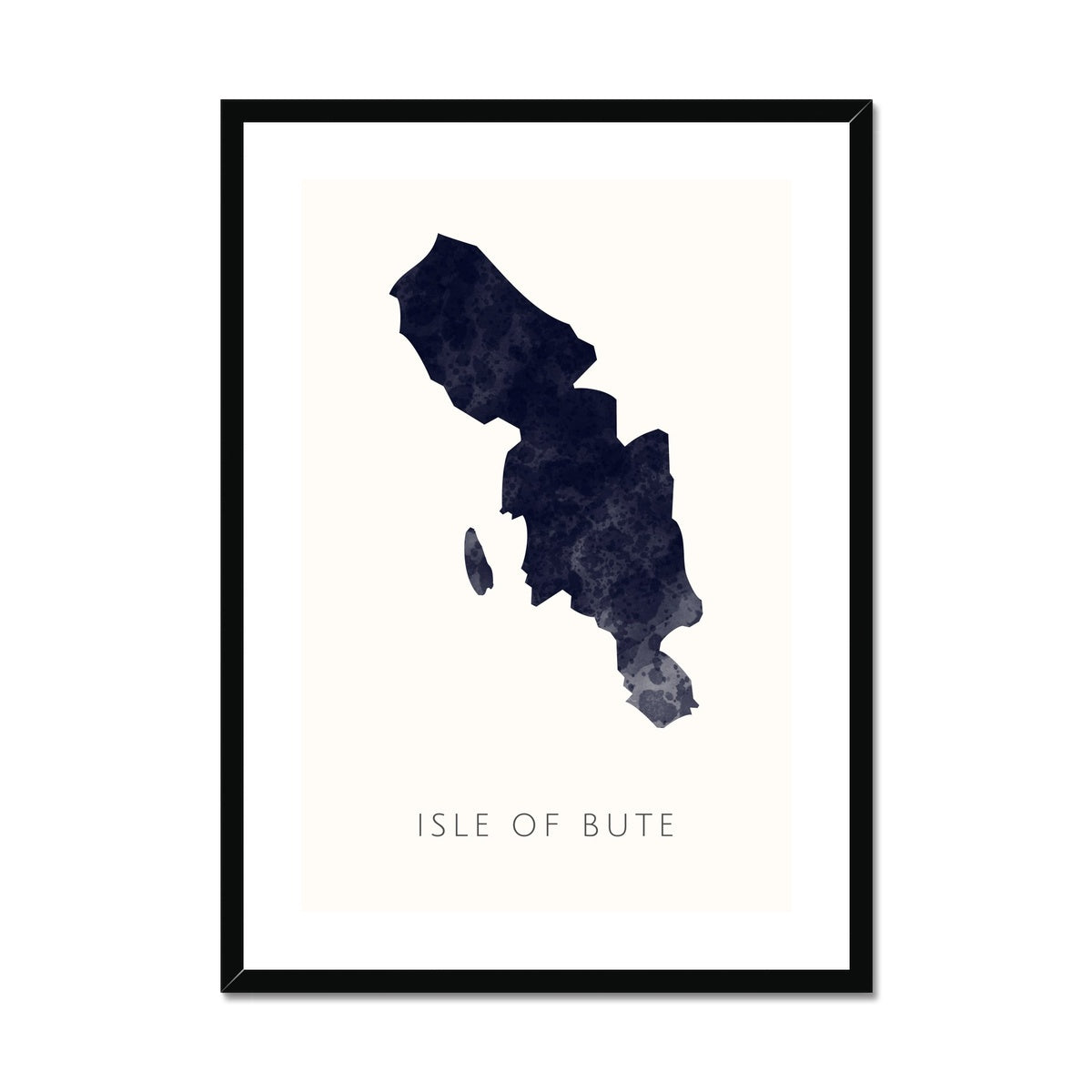 Bute - Framed & Mounted Map