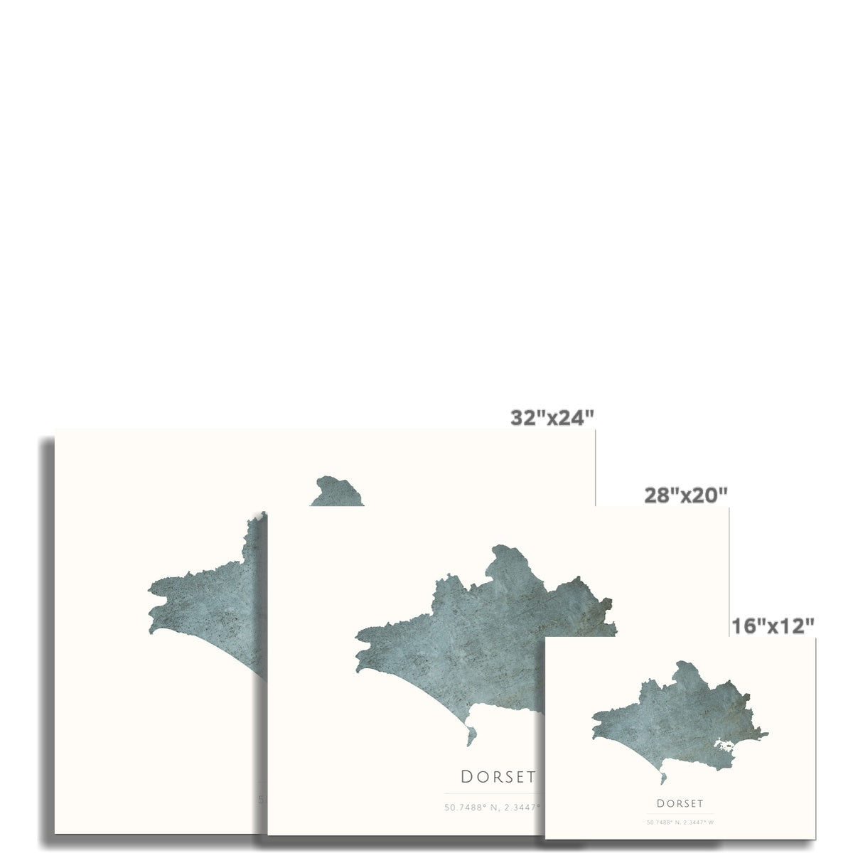 Map of Dorset - Fine Art Print