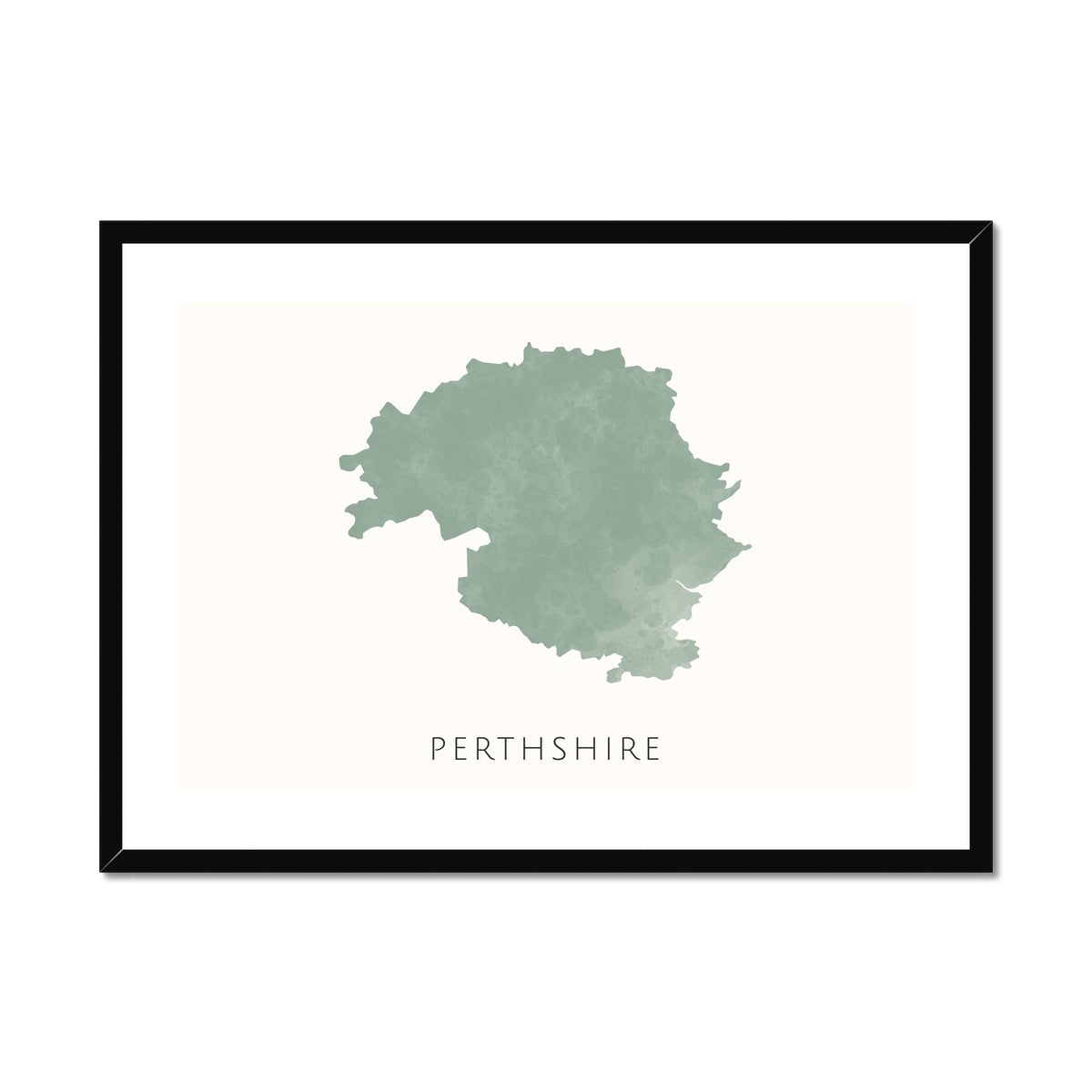 Perthshire - Framed & Mounted Map