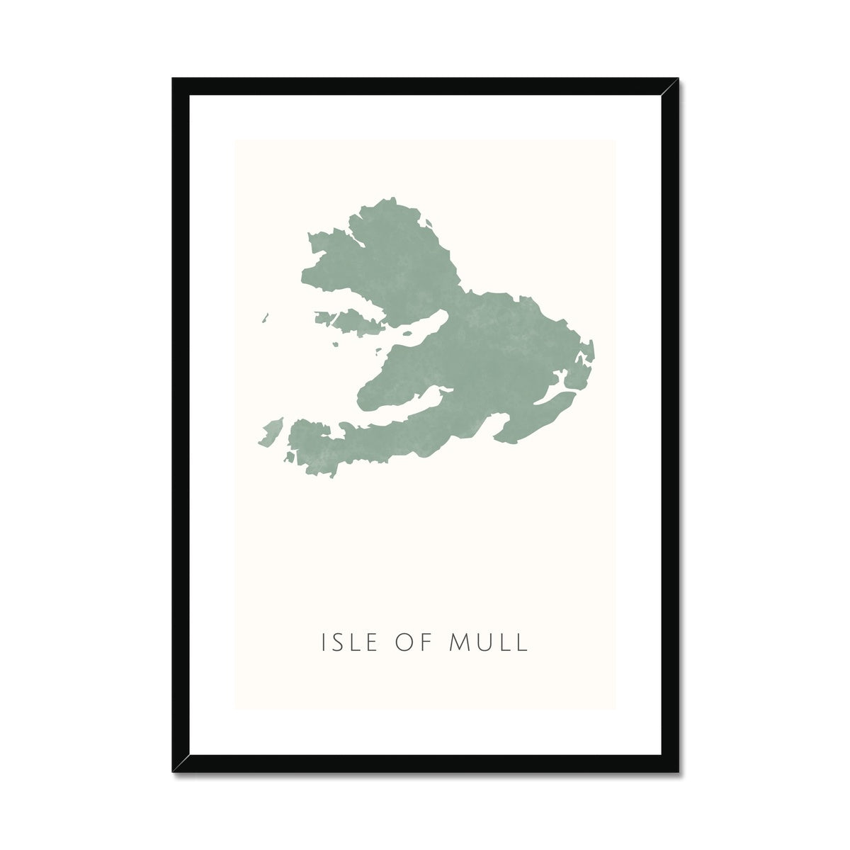 Mull - Framed & Mounted Map