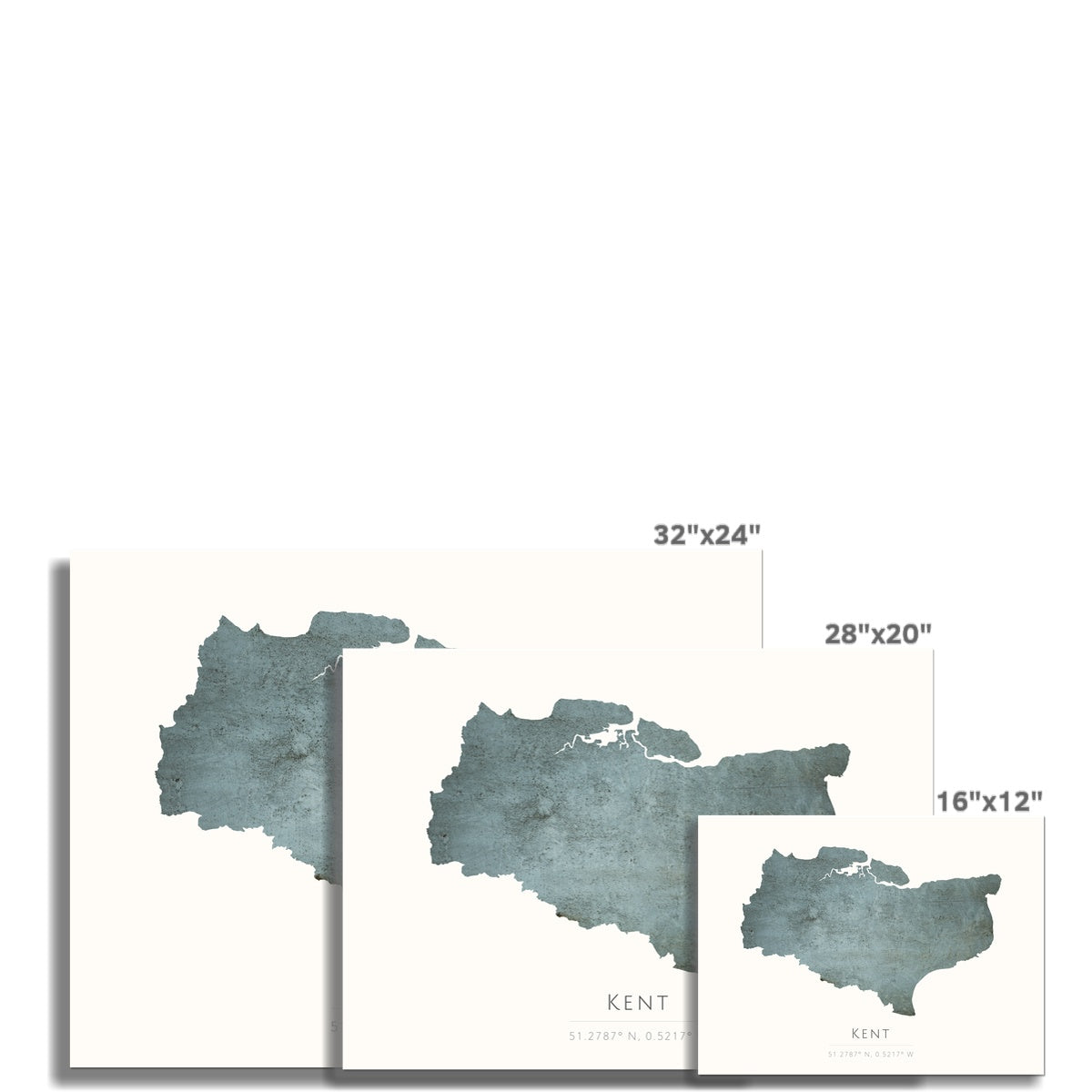 Map of Kent - Fine Art Print
