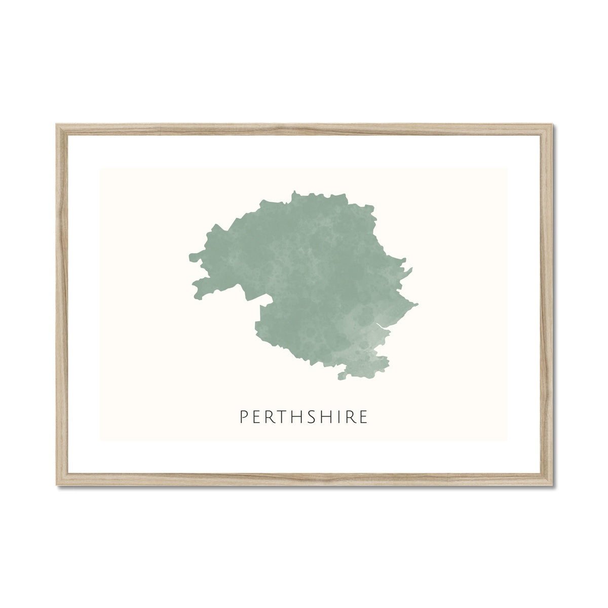 Perthshire - Framed & Mounted Map