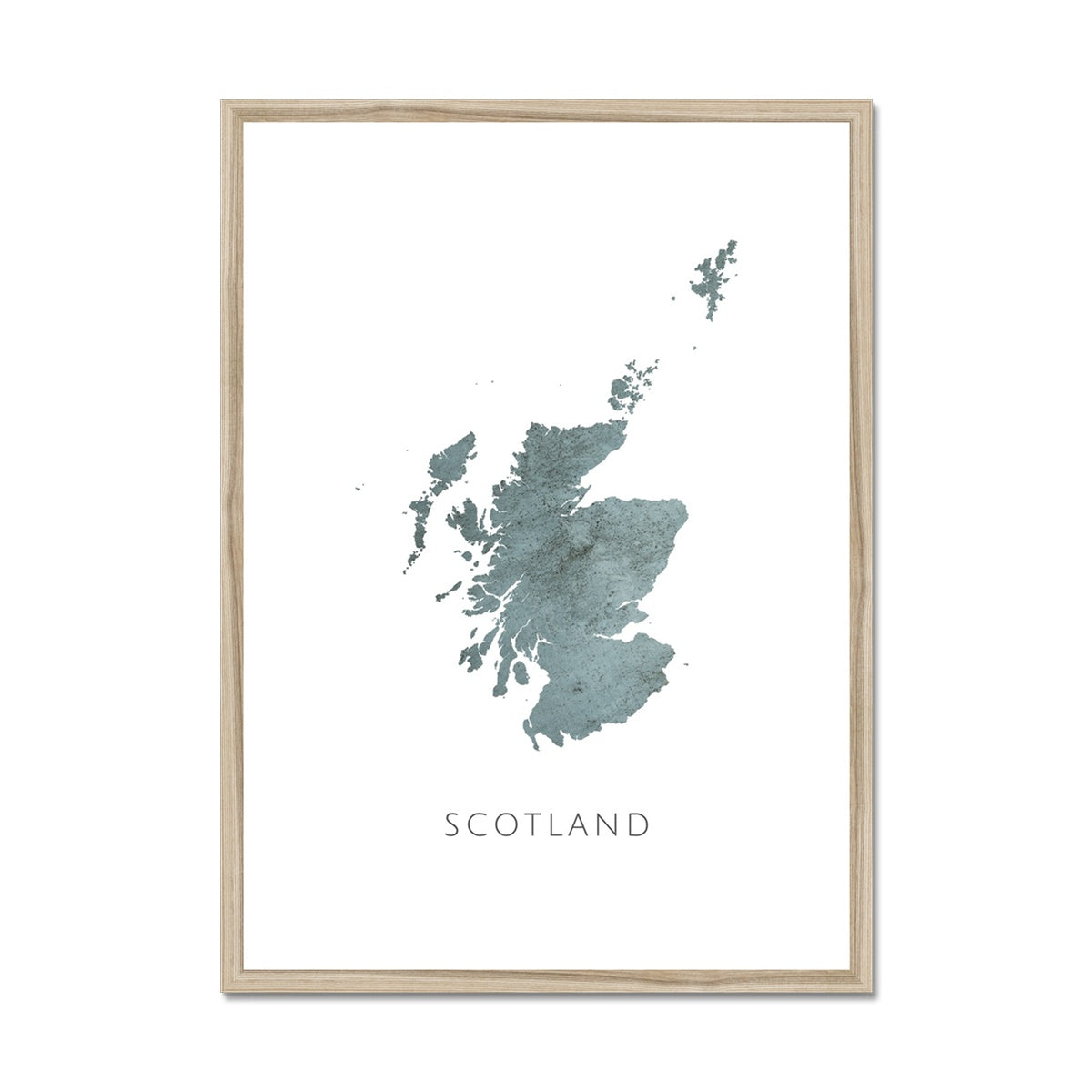 Scotland - Framed & Mounted Map