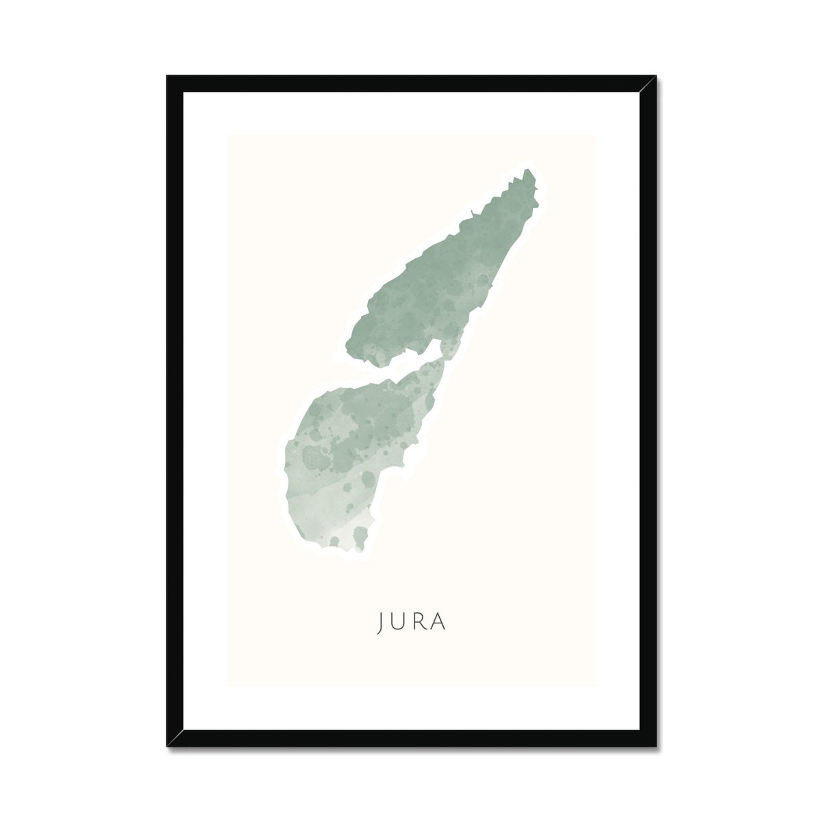 Jura - Framed & Mounted Map