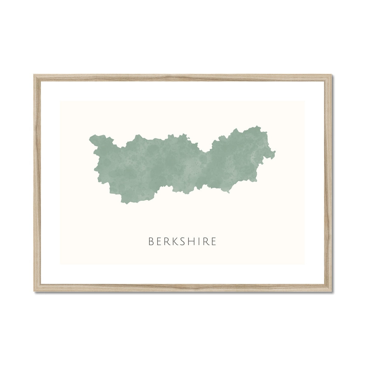 Berkshire - Framed & Mounted Map
