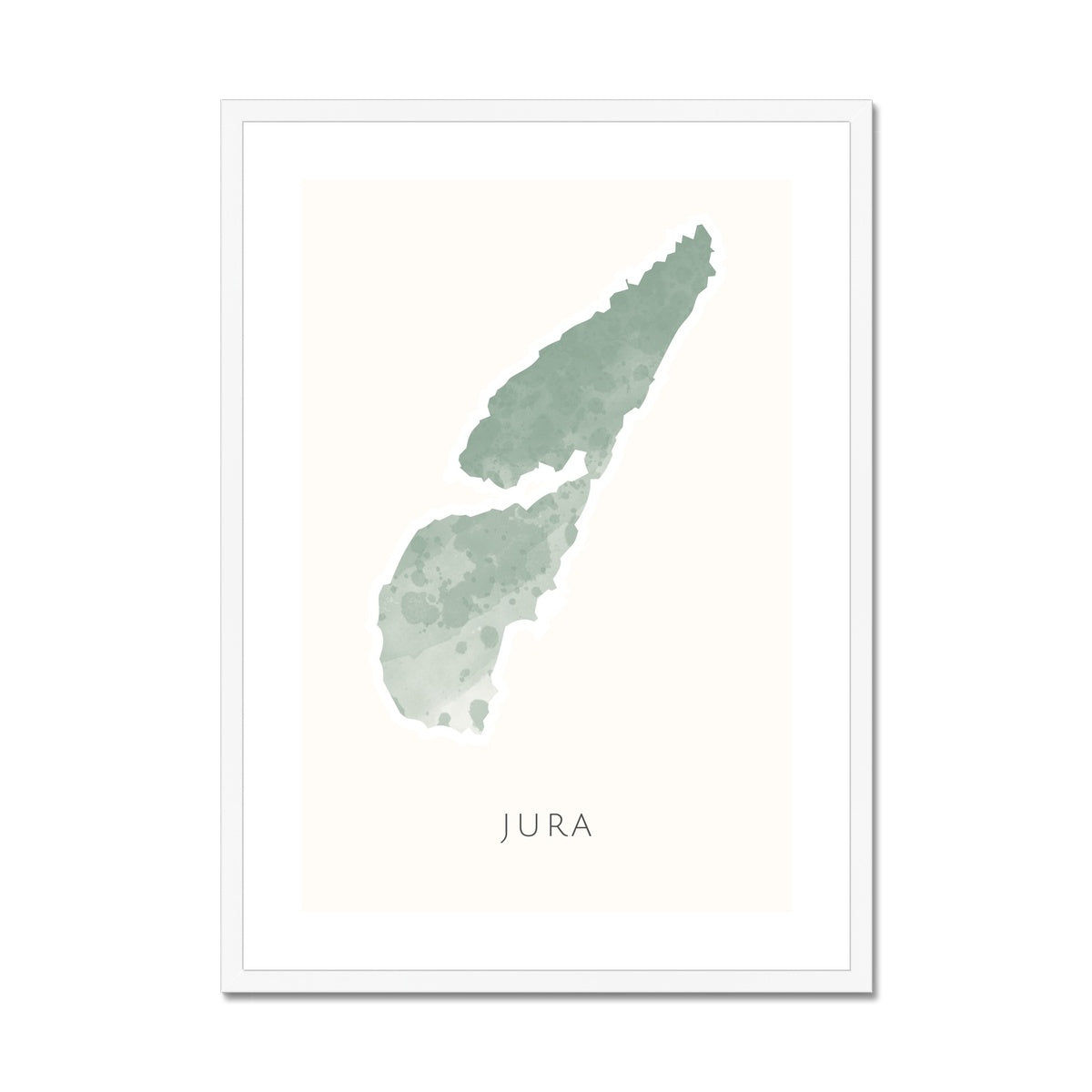 Jura - Framed & Mounted Map