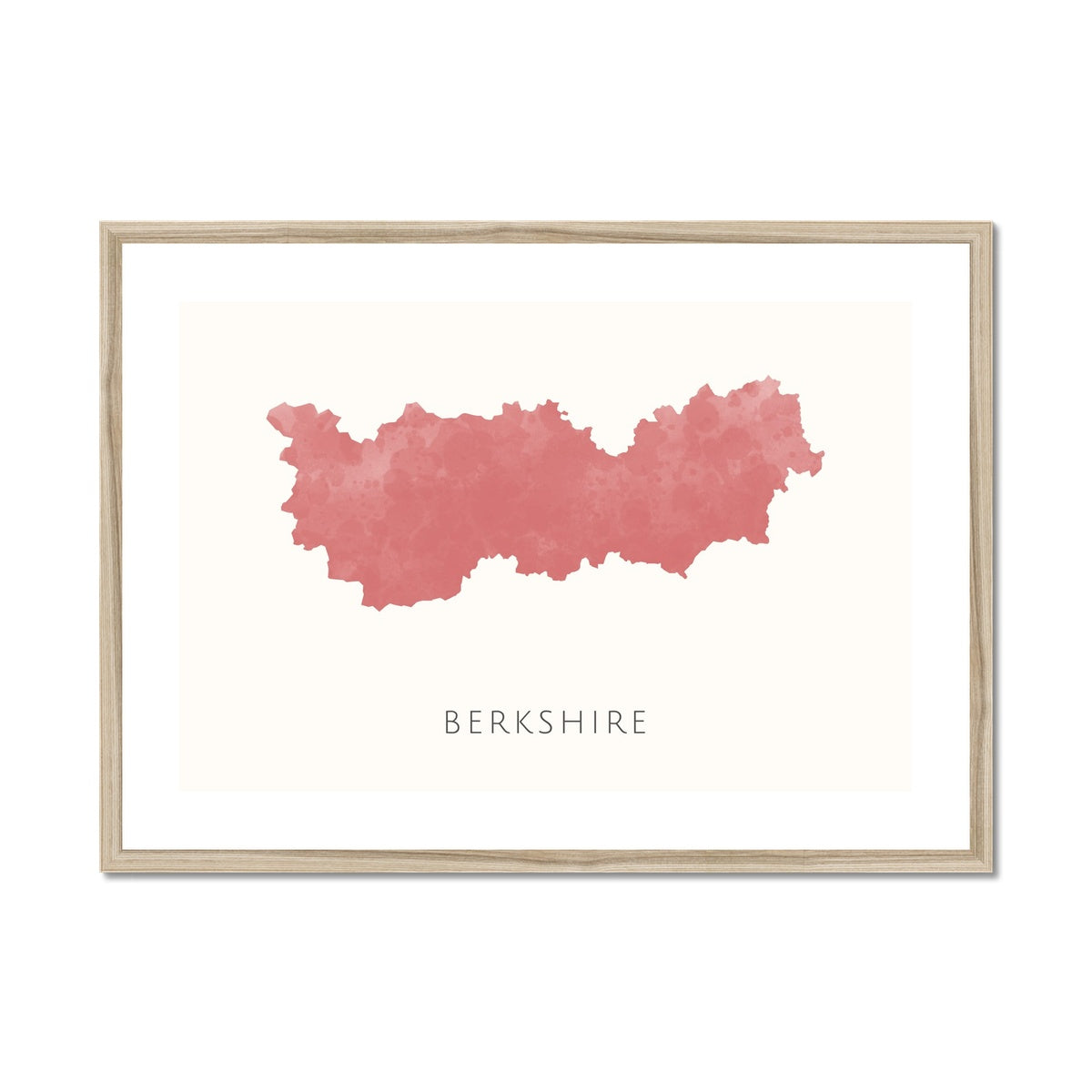 Berkshire - Framed & Mounted Map