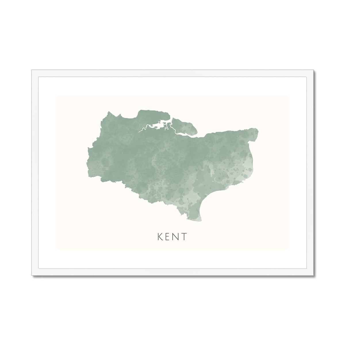 Kent - Framed & Mounted Map