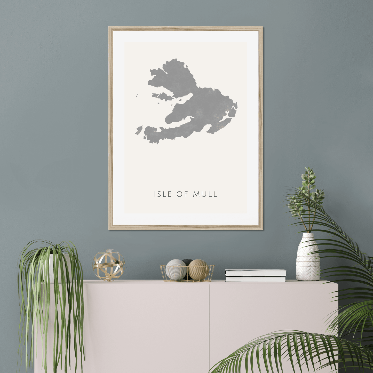 Mull - Framed & Mounted Map