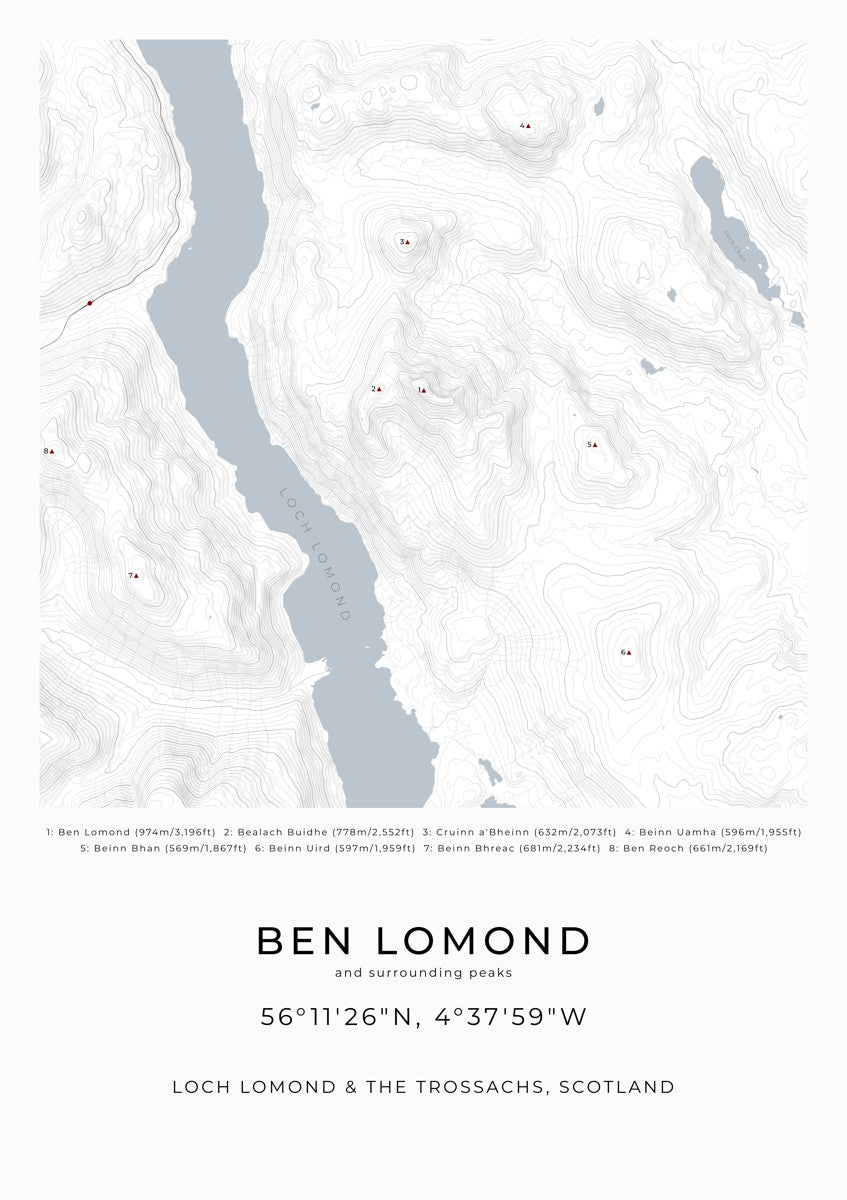 Ben Lomond & surrounding peaks -