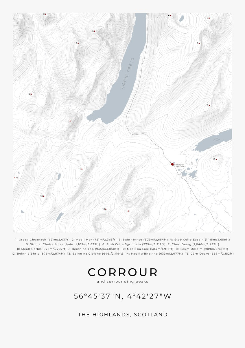 Corrour & surrounding peaks -