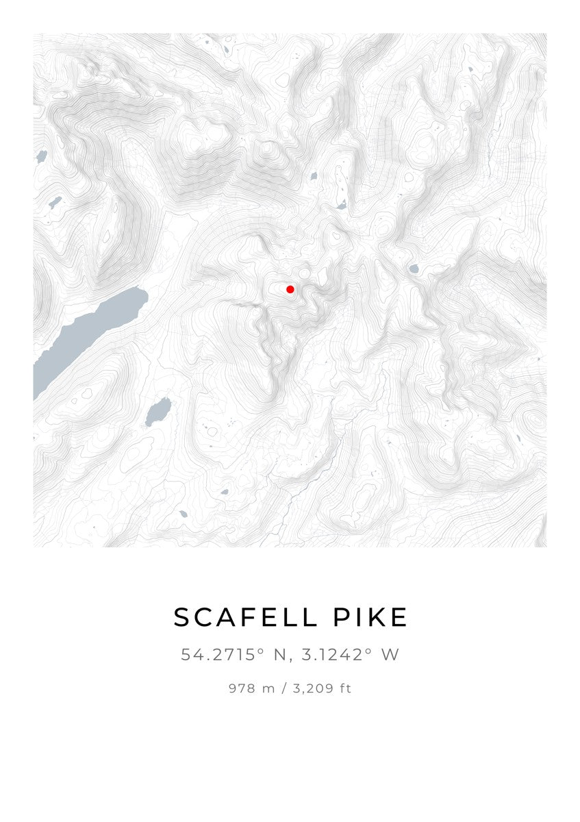 Contour Maps - Scafell Pike