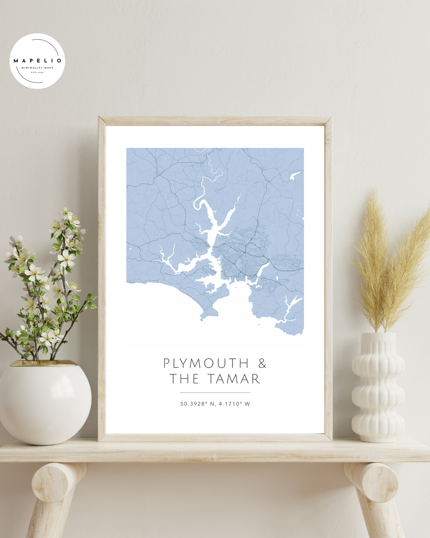 Plymouth & Tamar Valley -  Framed Map