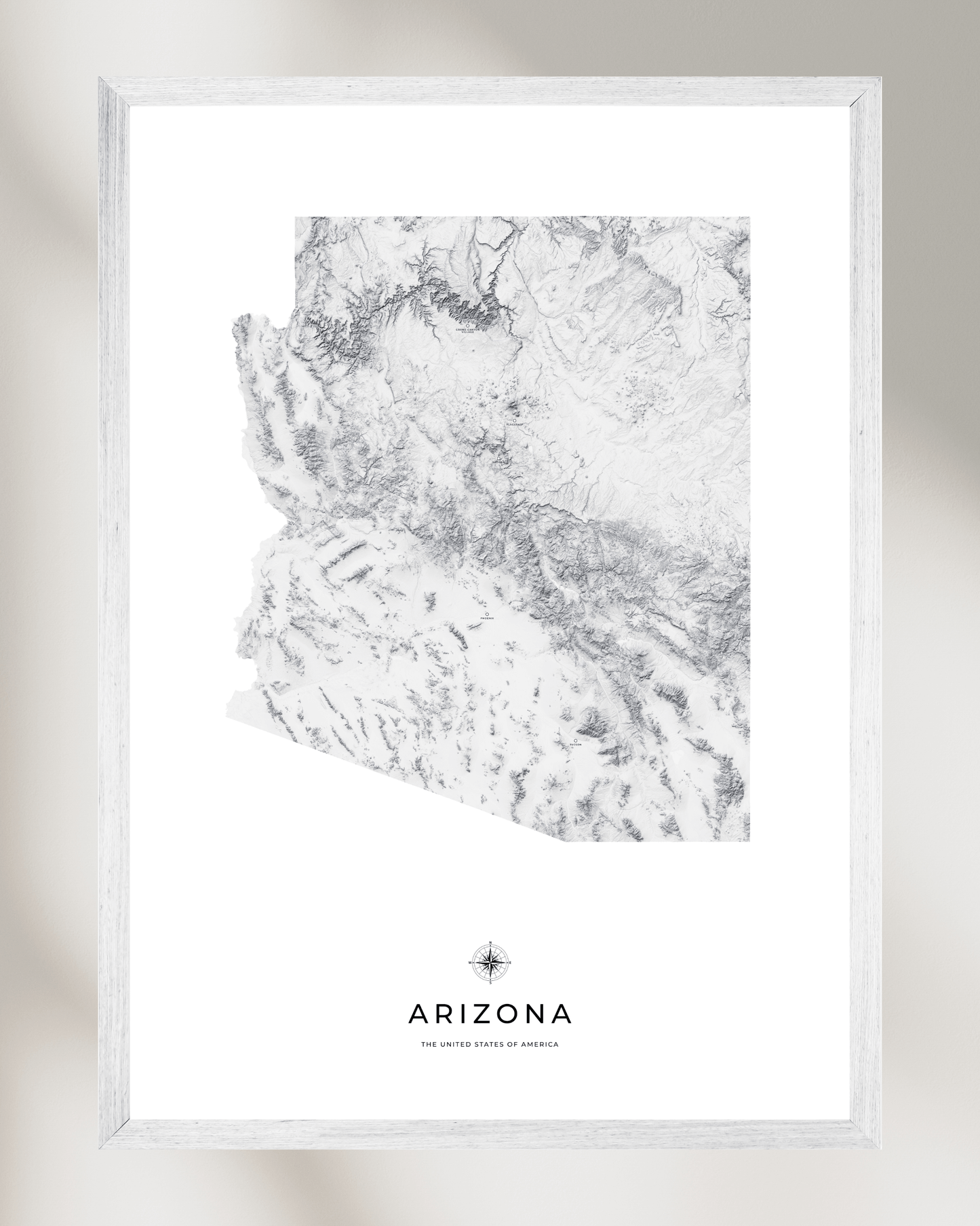 Arizona - Fine Art Topographical Map Print