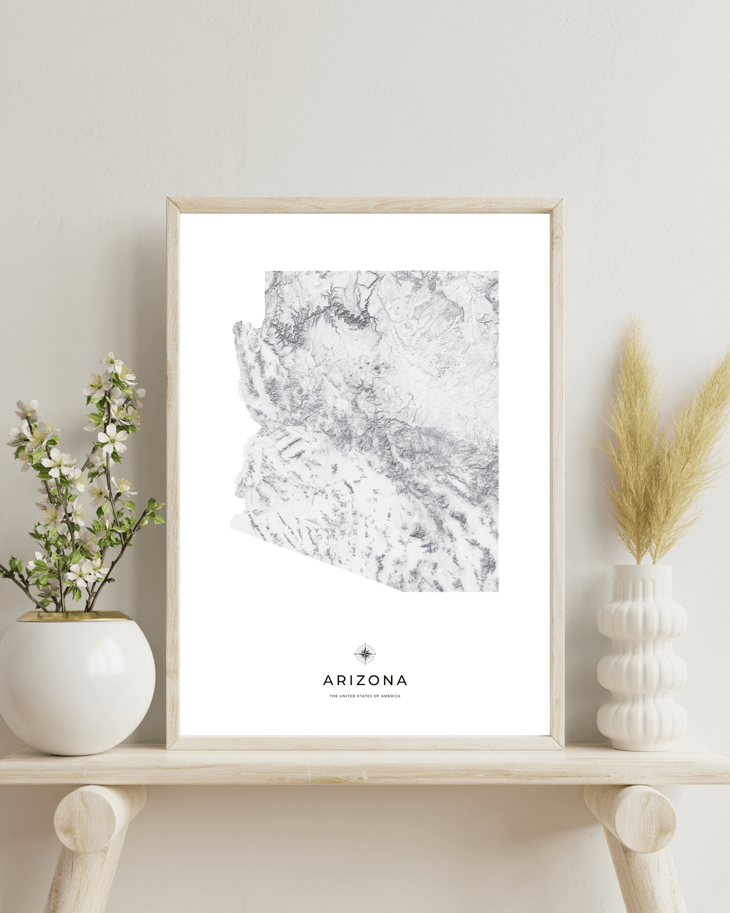 Arizona - Fine Art Topographical Map Print