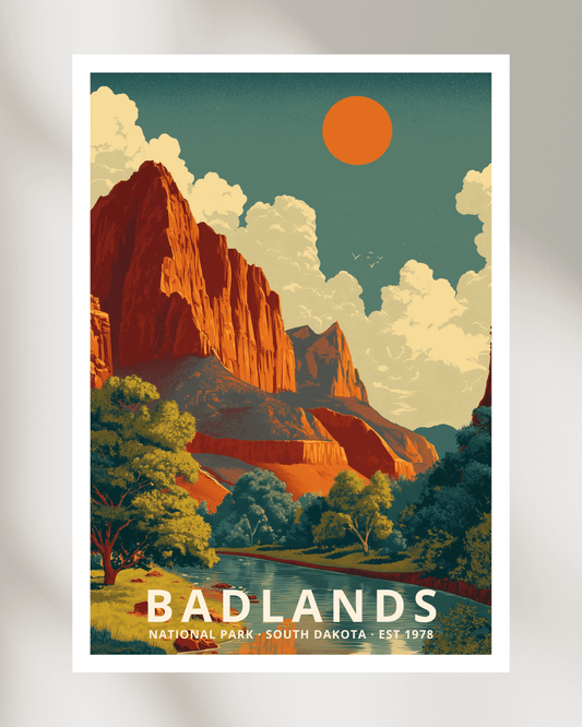 Badlands National Park Poster - South Dakota, USA