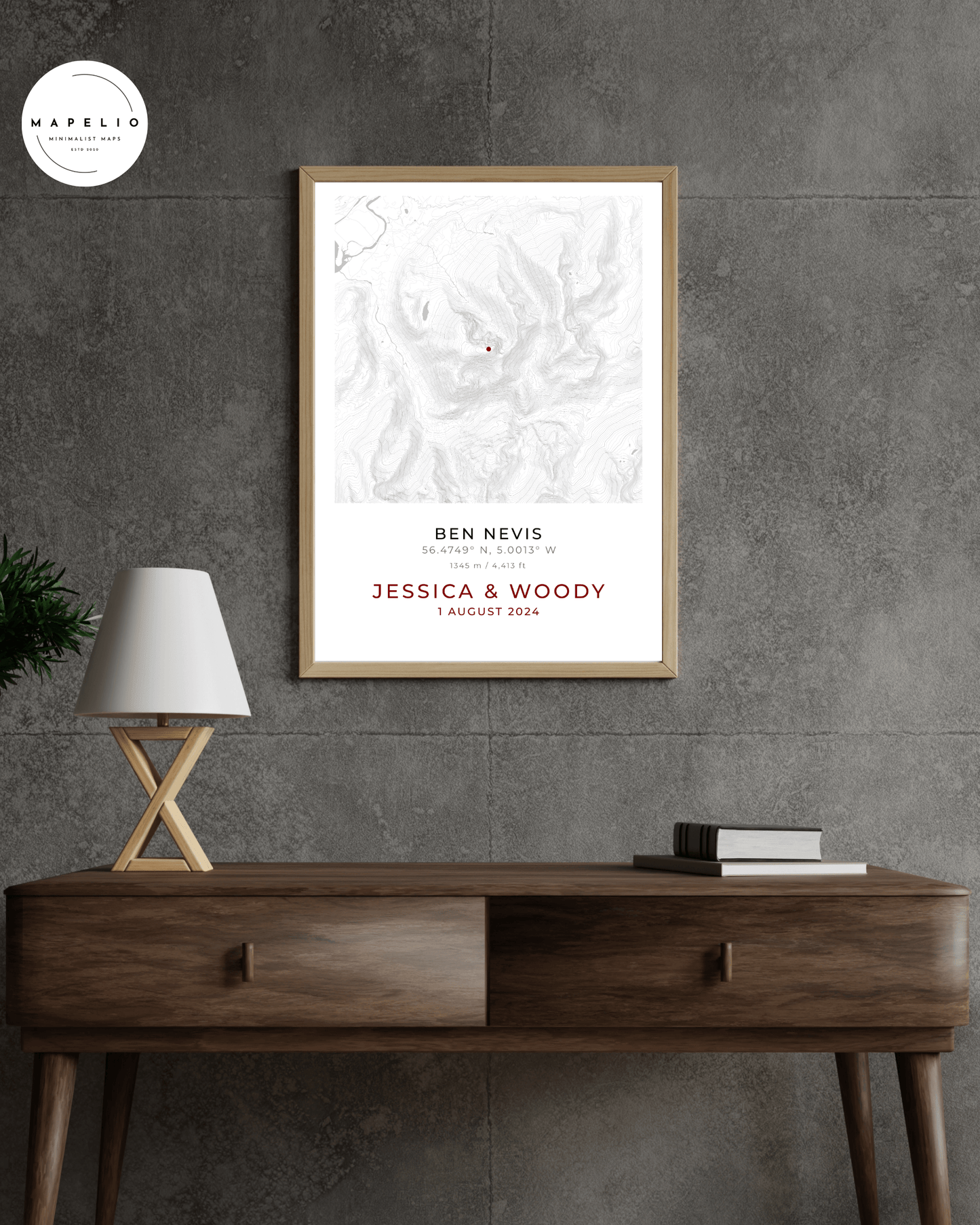 Ben Nevis - personalised map