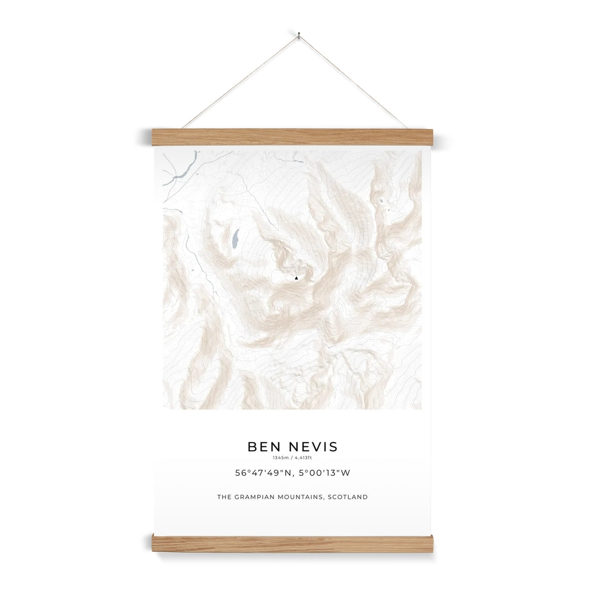 Ben Nevis - Contour Map print