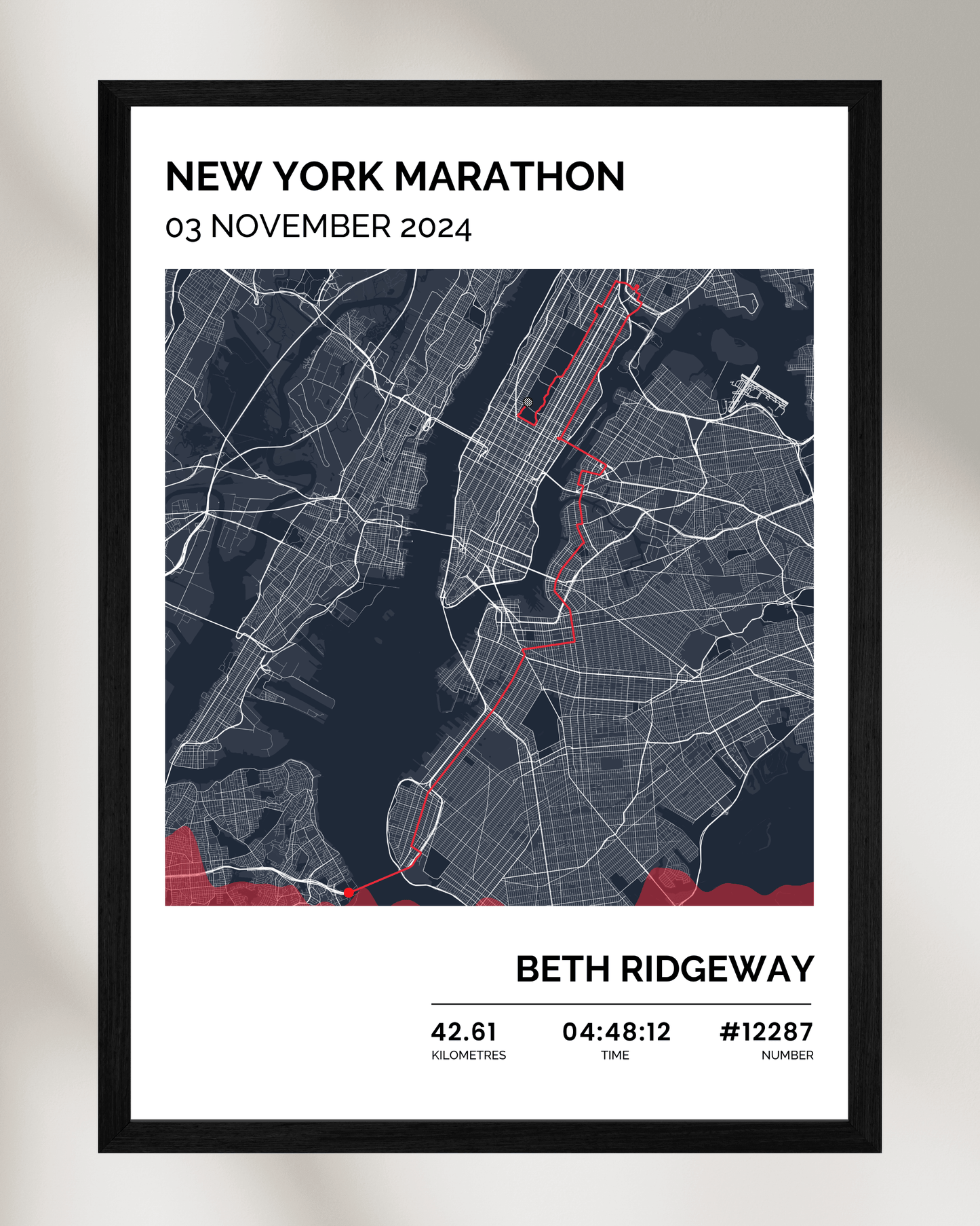 Personalised Marathon & Running Route Map