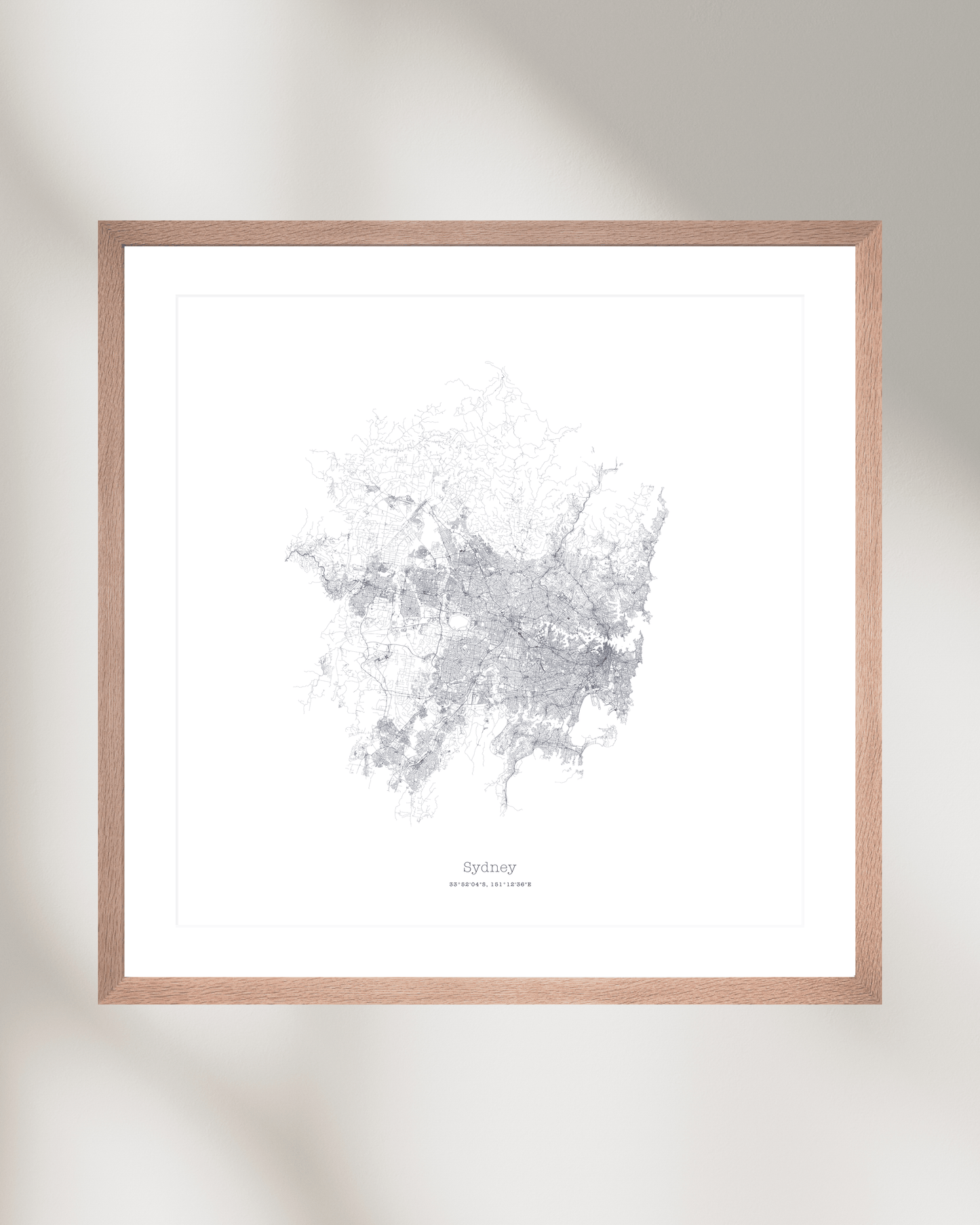 Sydney - Minimalist City Map - Fine Art Print