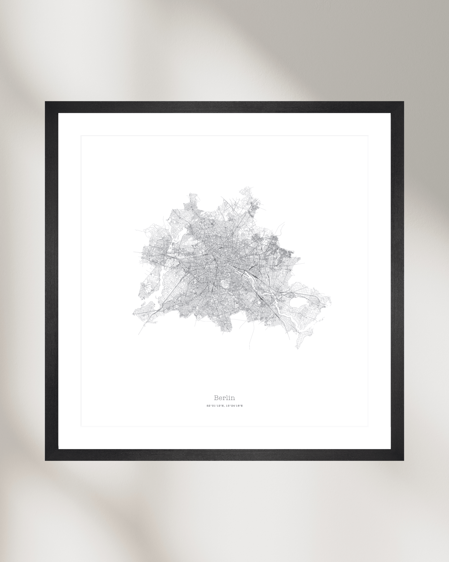 Berlin - Minimalist City Map - Fine Art Print