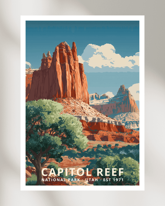Capitol Reef National Park Poster - Utah, USA