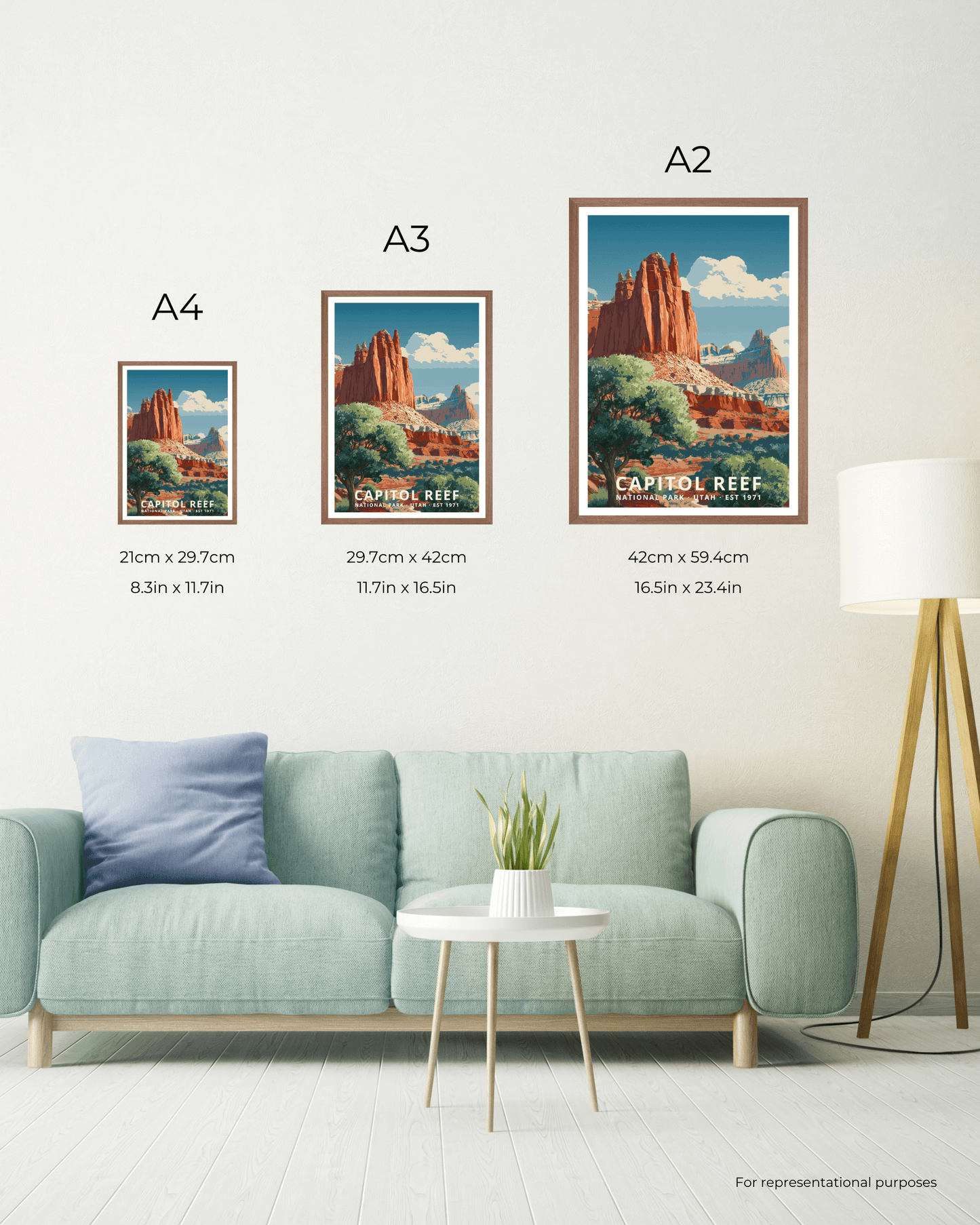 Capitol Reef National Park Poster - Utah, USA