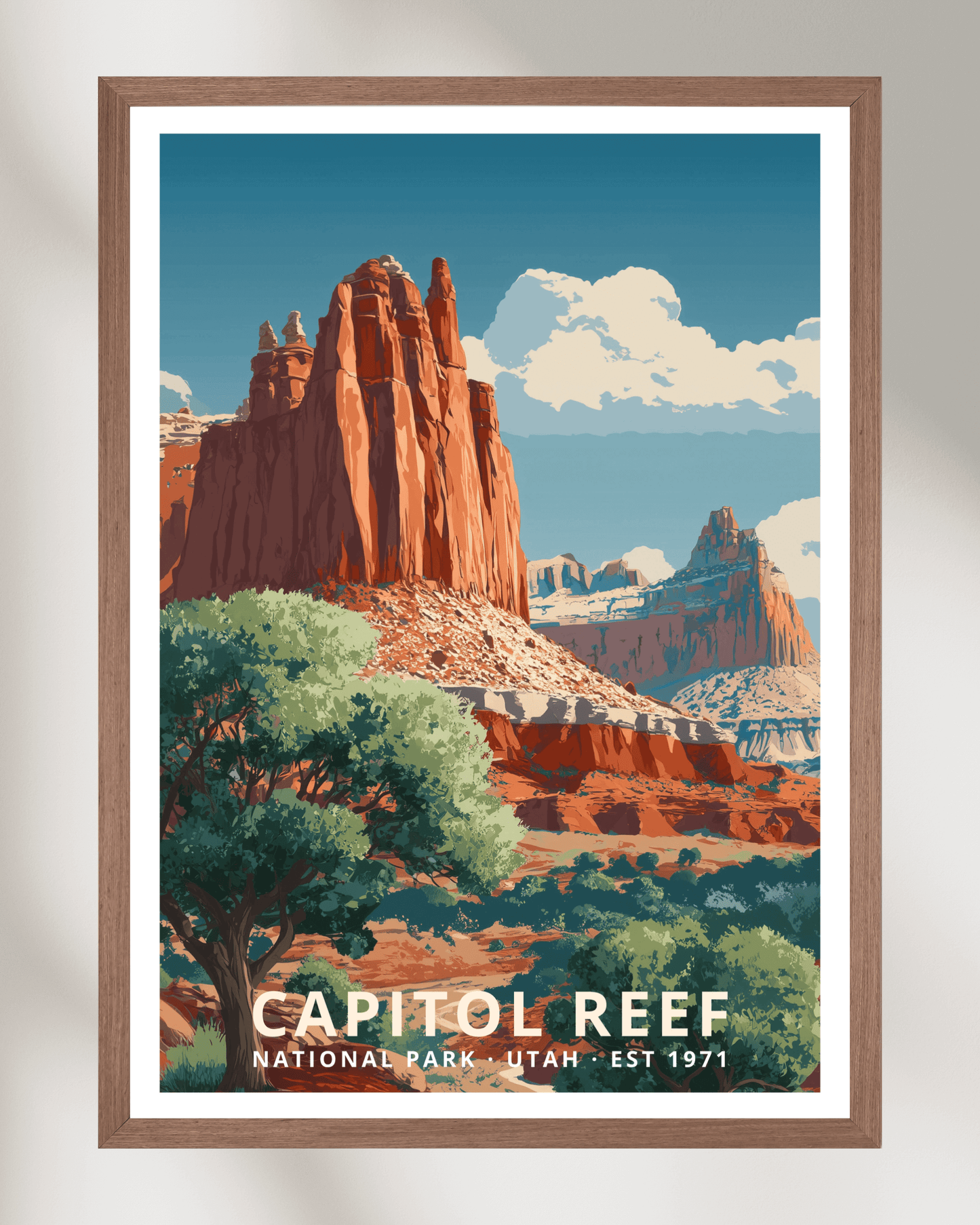 Capitol Reef National Park Poster - Utah, USA