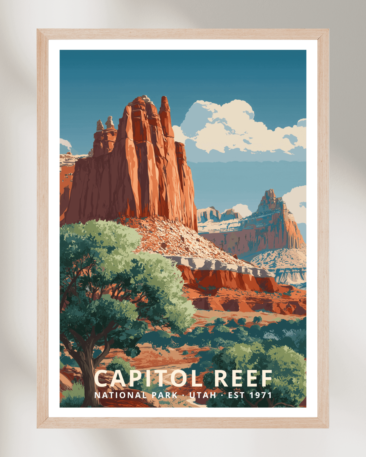 Capitol Reef National Park Poster - Utah, USA