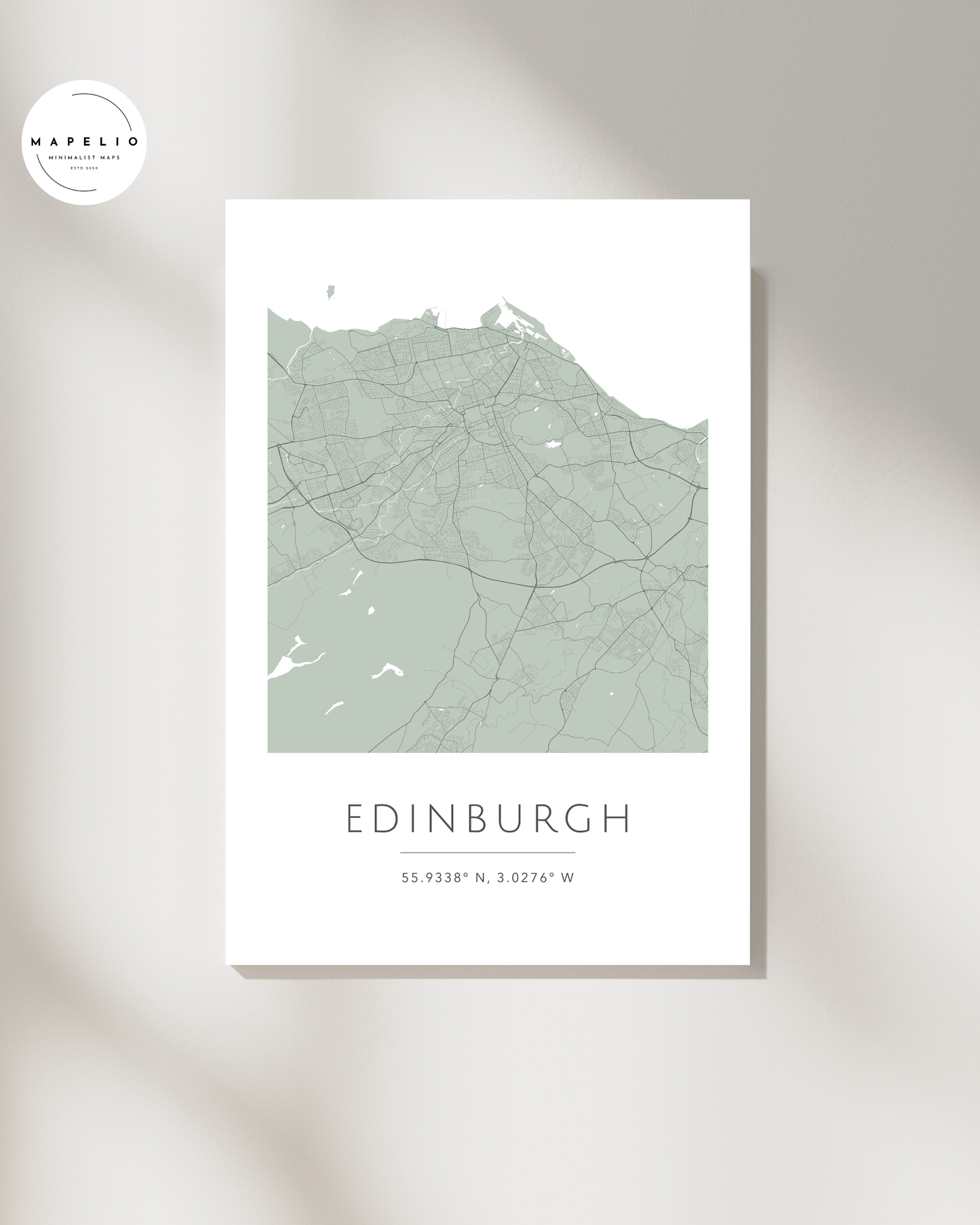 Edinburgh -  Framed City Map