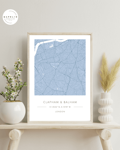 Clapham & Balham -  Framed Print
