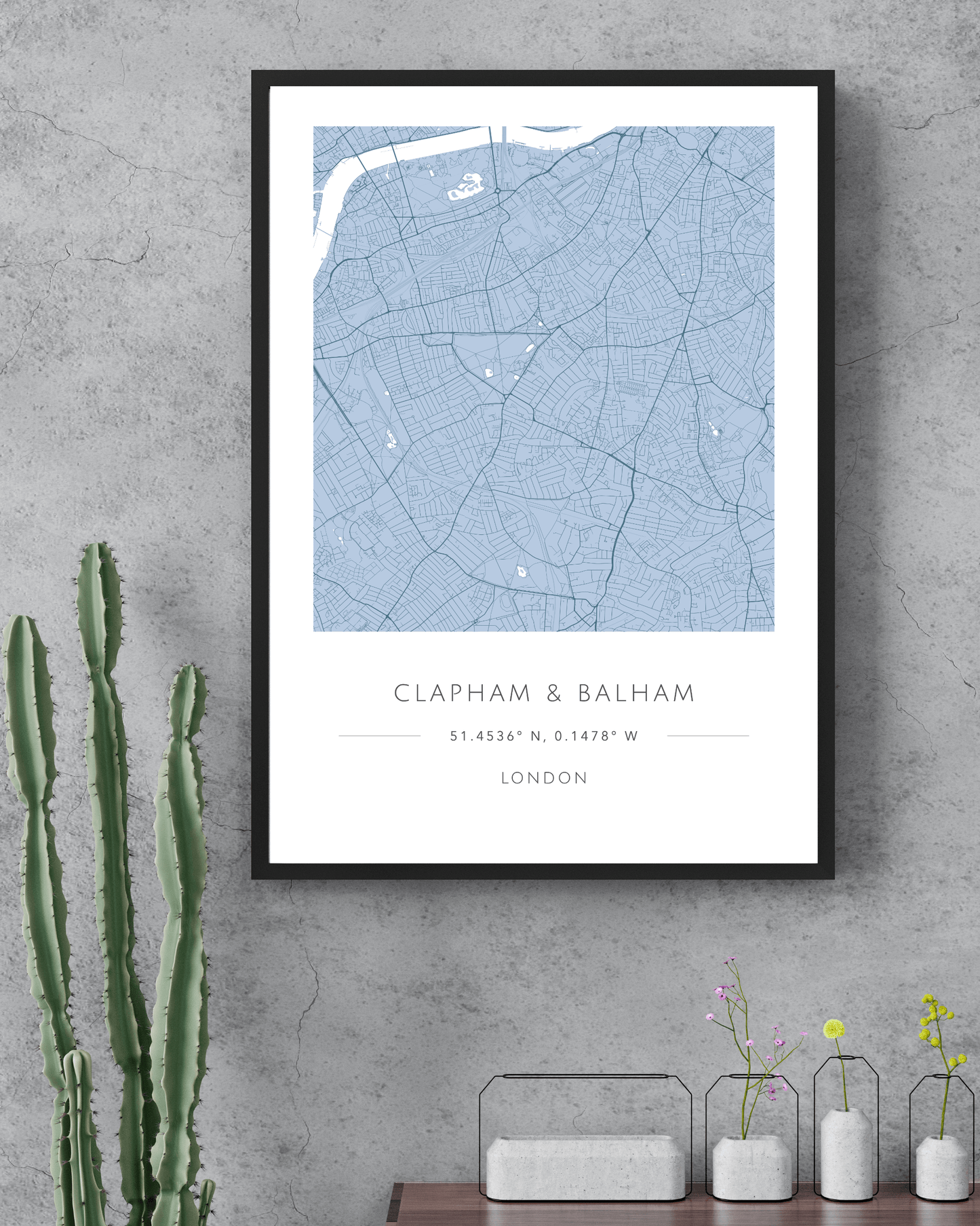 Clapham & Balham -  Framed Print