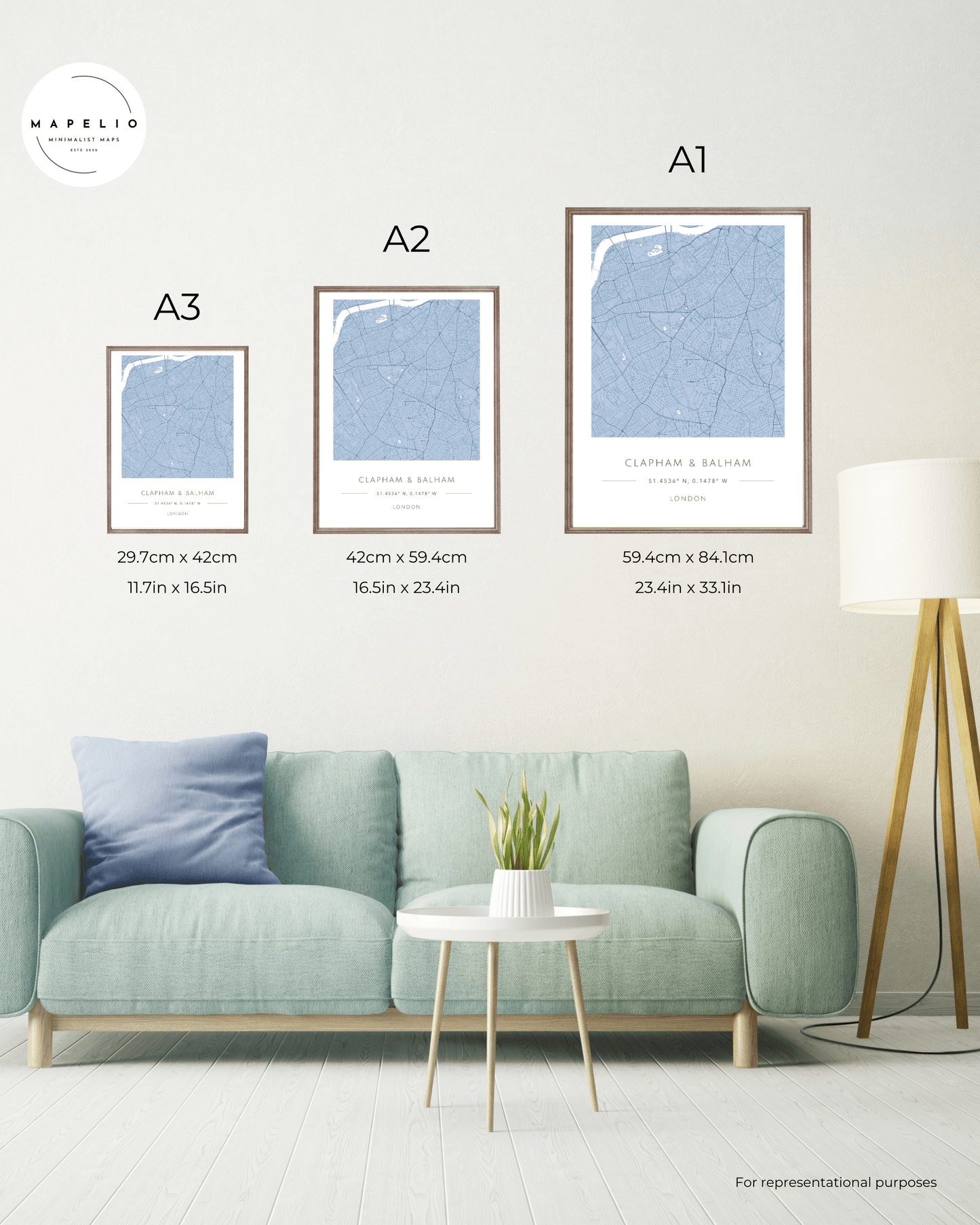 Clapham & Balham -  Framed Print