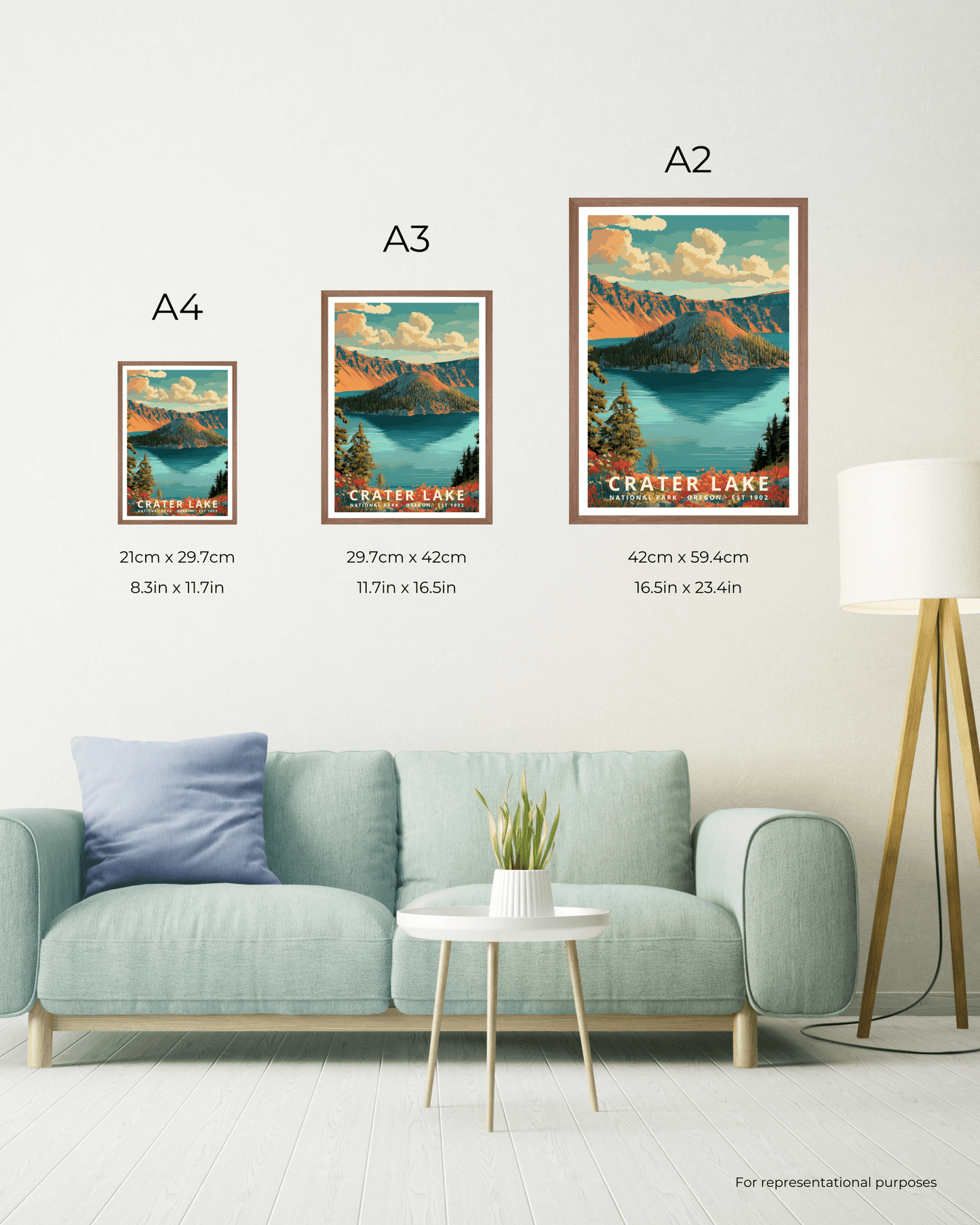 Crater Lake National Park Poster - Oregon, USA