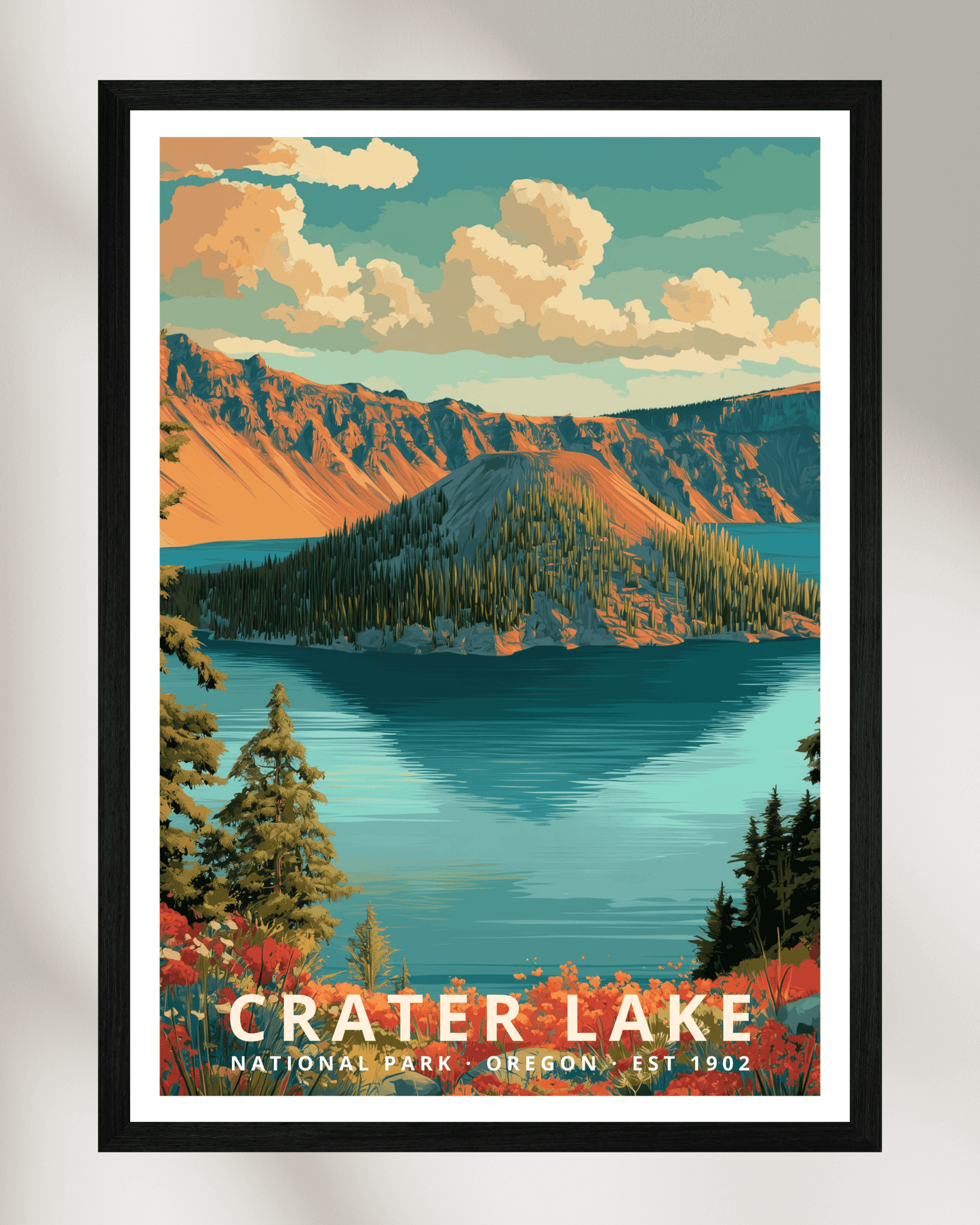 Crater Lake National Park Poster - Oregon, USA