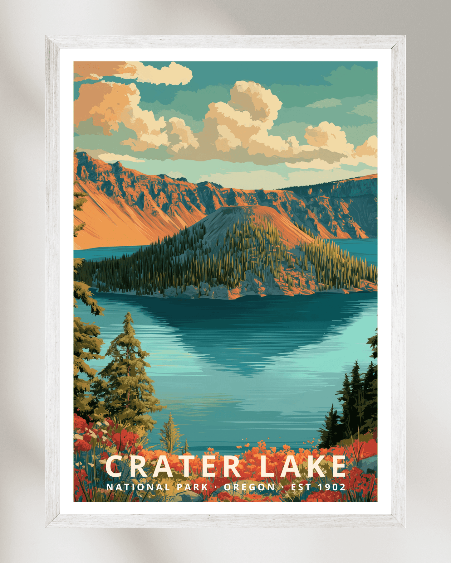 Crater Lake National Park Poster - Oregon, USA