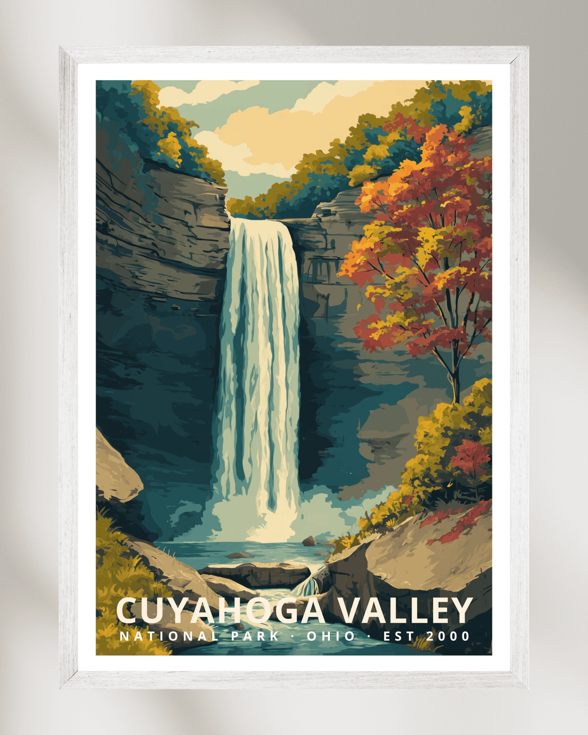 Cuyahoga Valley National Park Poster - Ohio, USA – Mapelio