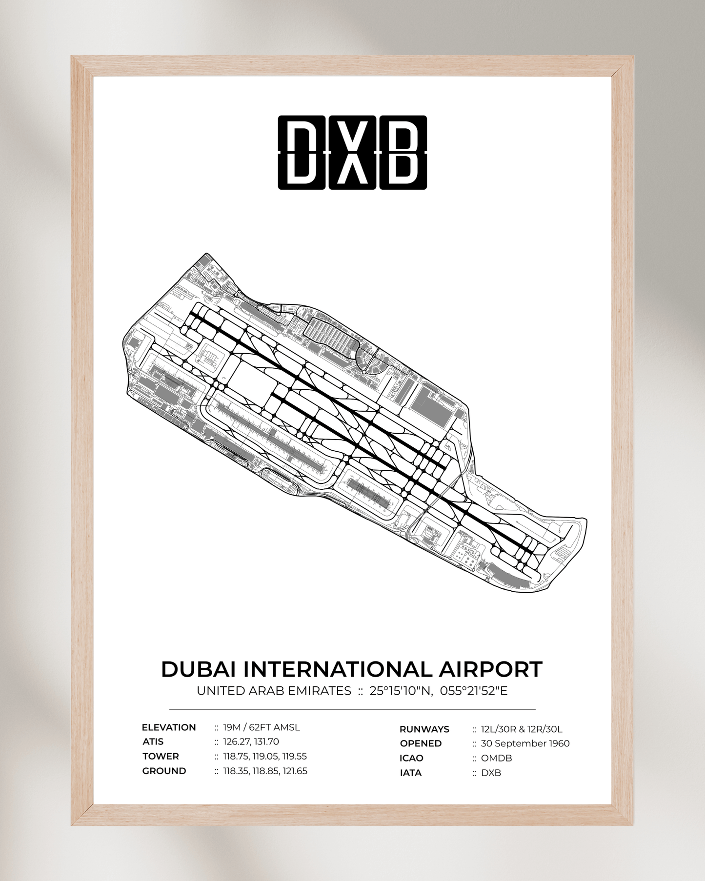 DXB - Dubai International Airport Map