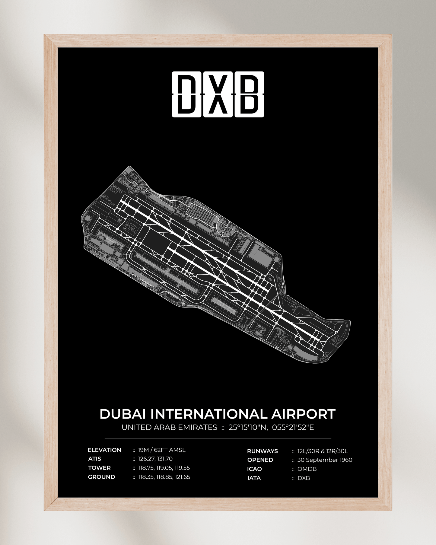 DXB - Dubai International Airport Map