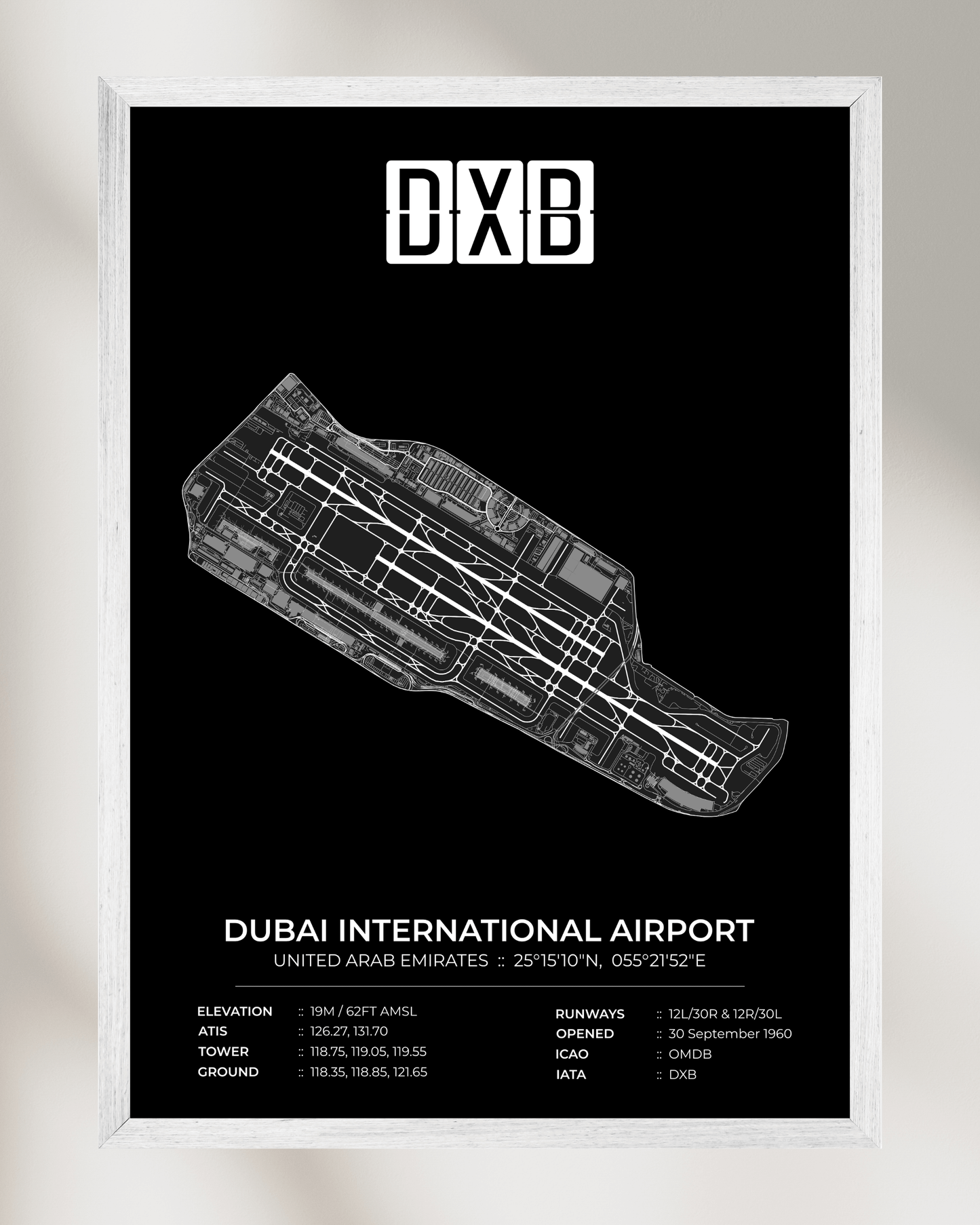 DXB - Dubai International Airport Map