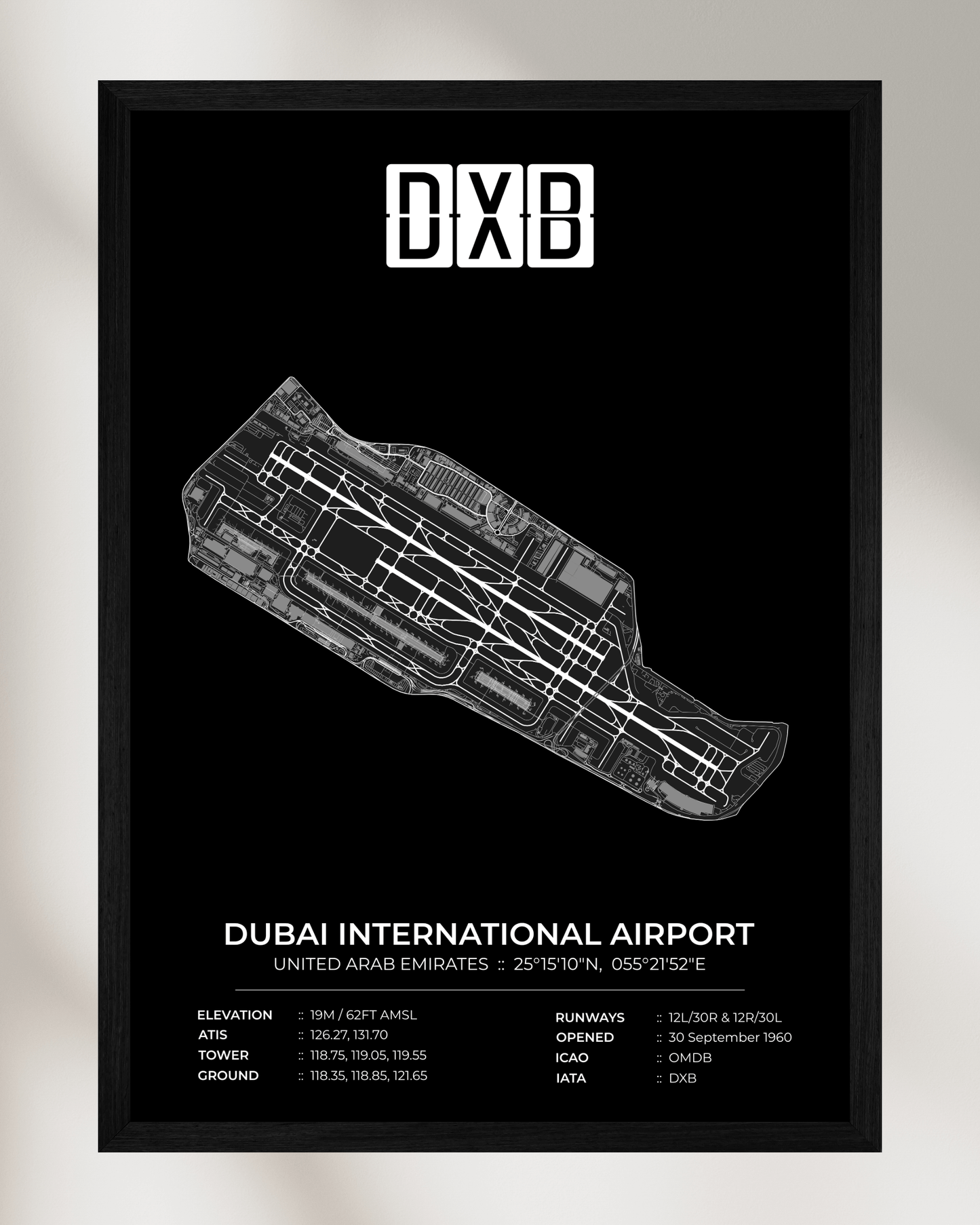 DXB - Dubai International Airport Map