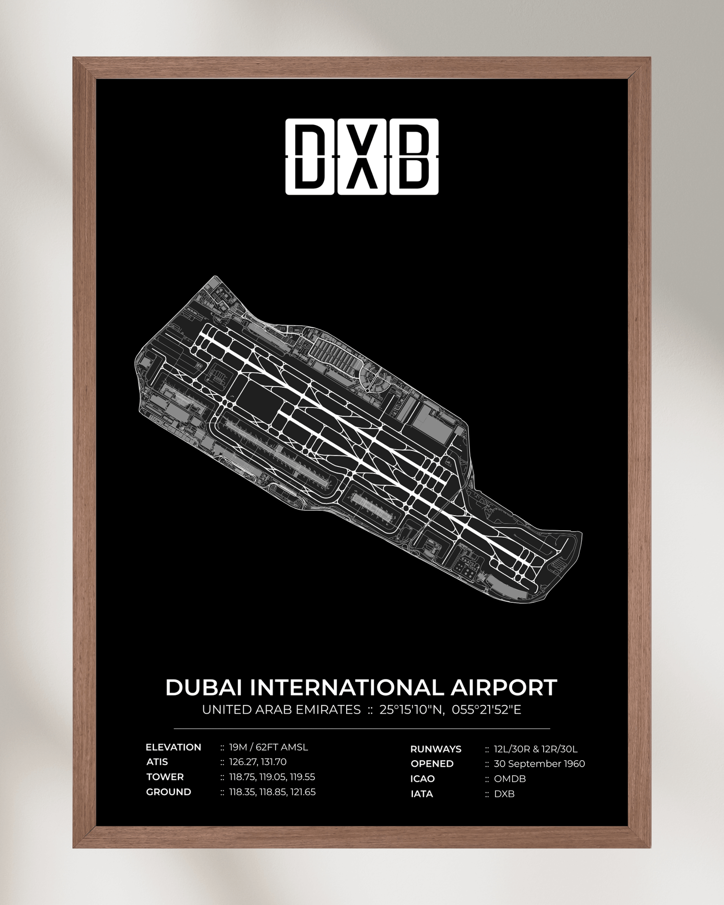 DXB - Dubai International Airport Map