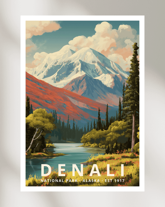 Denali National Park Poster - Alaska, USA