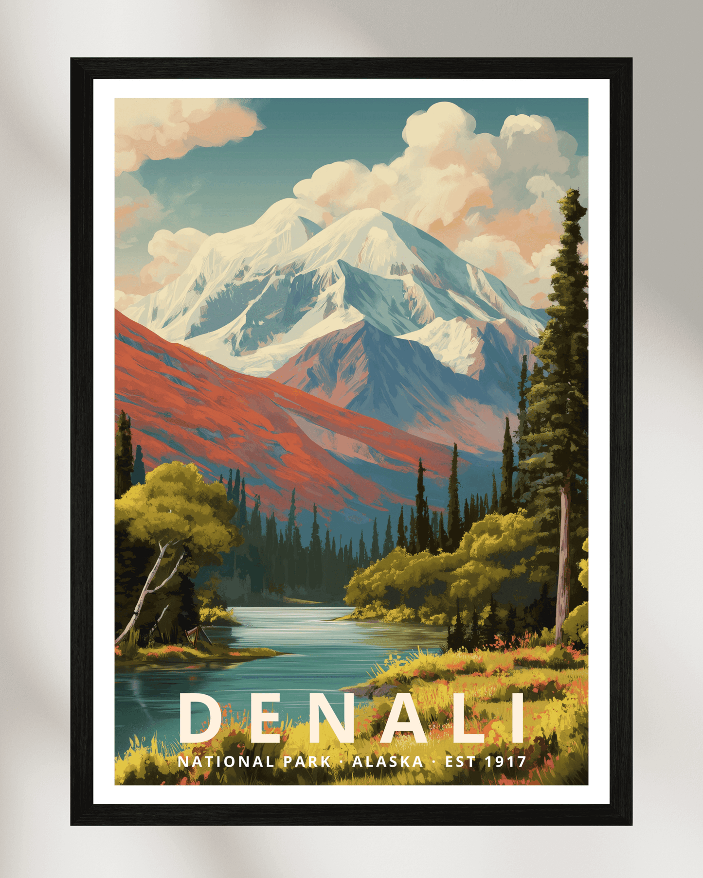 Denali National Park Poster - Alaska, USA