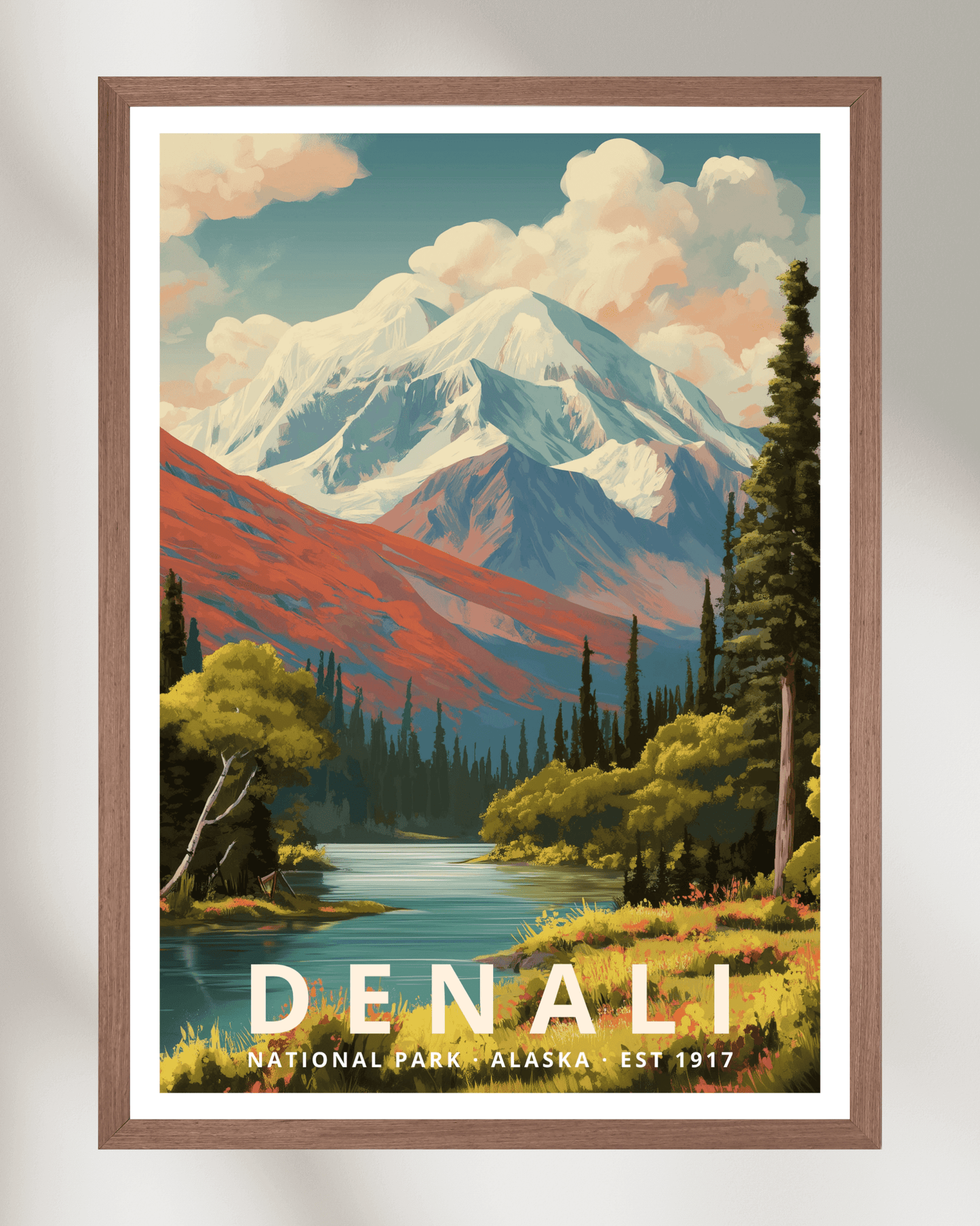 Denali National Park Poster - Alaska, USA