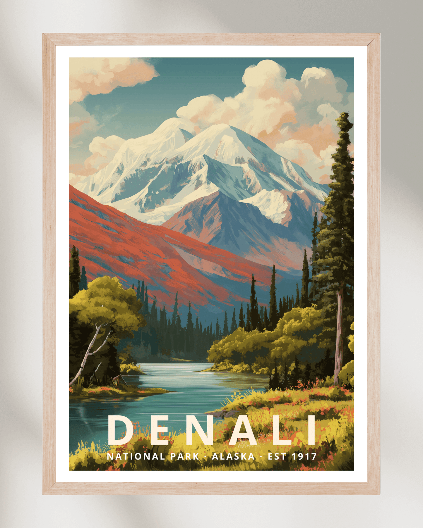Denali National Park Poster - Alaska, USA