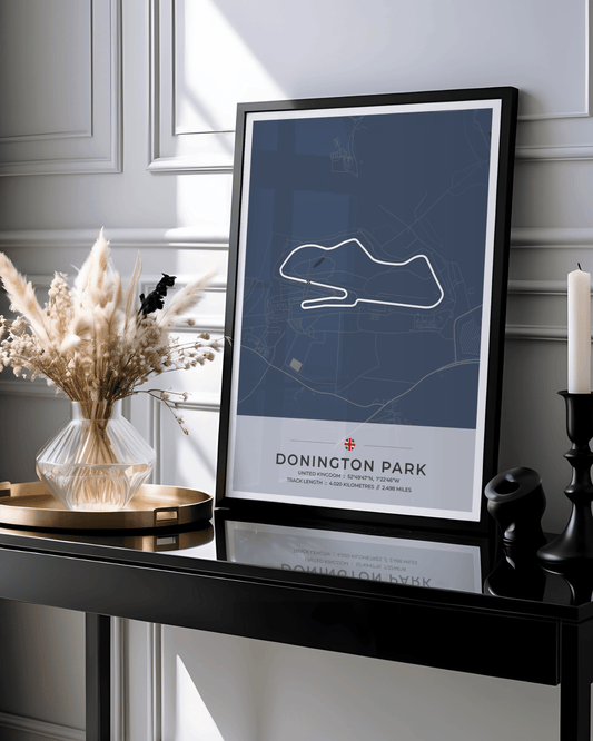 Donington Park - Circuit Map Poster