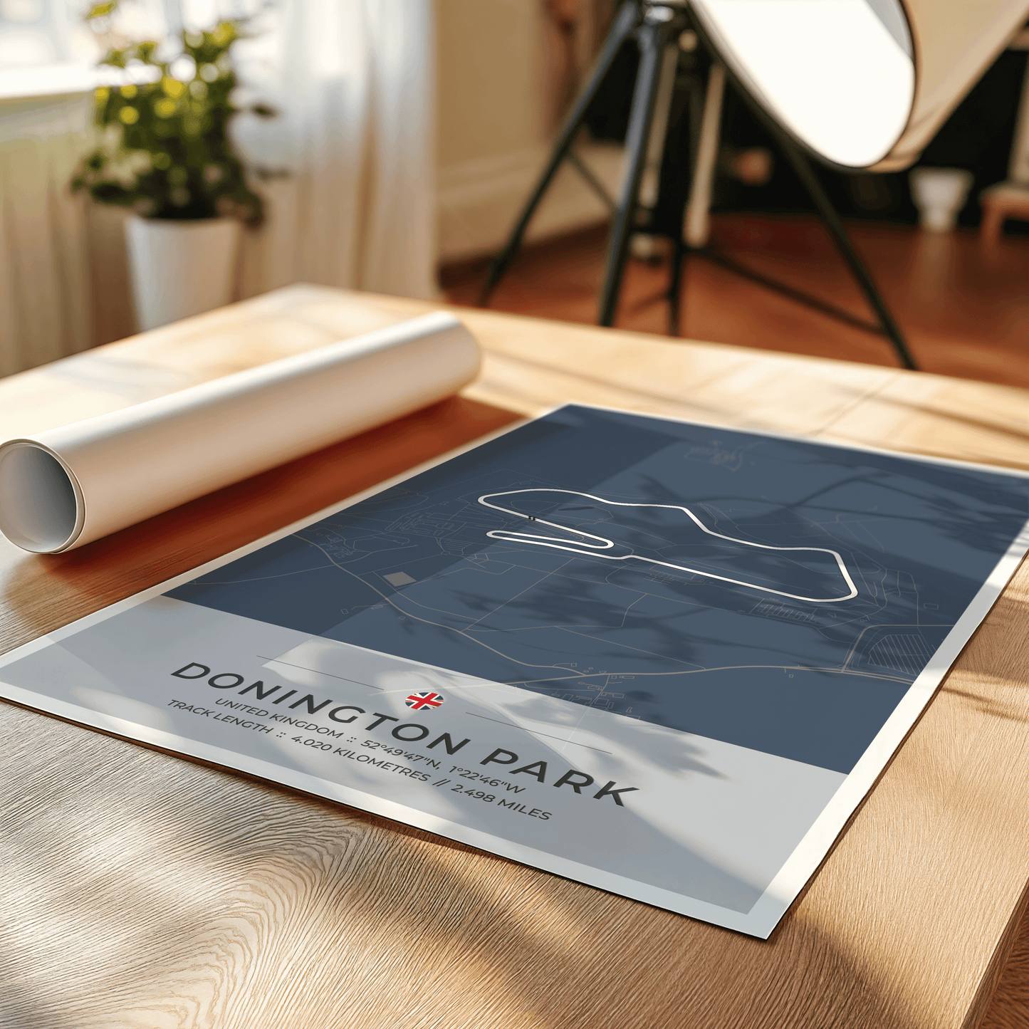 Donington Park - Circuit Map Print