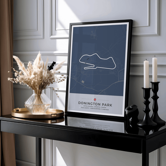 Donington Park - Circuit Map Print
